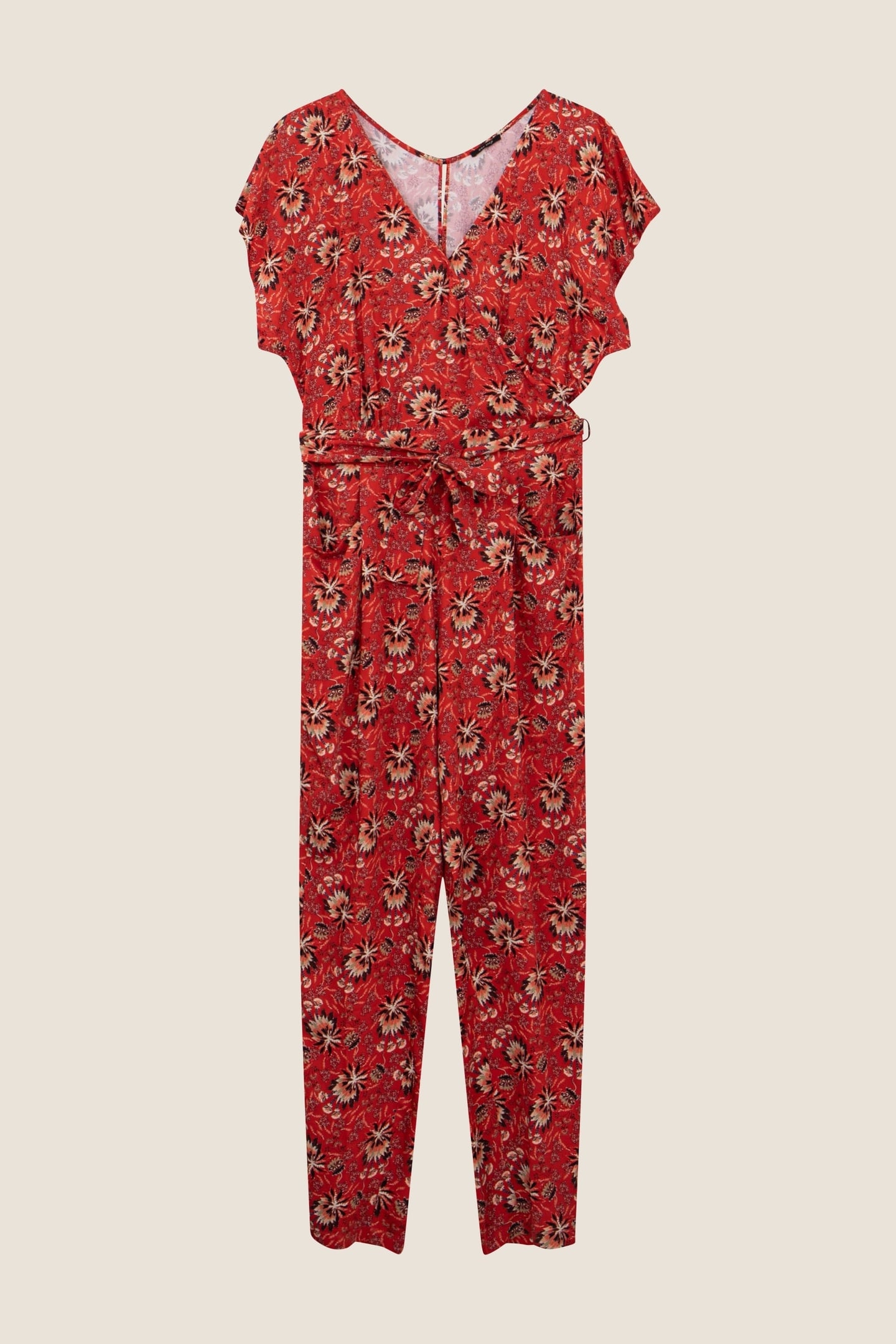 RODRIGUE - ORANGE JUMPSUIT WITH SUMMER FLORAL PRINT 5