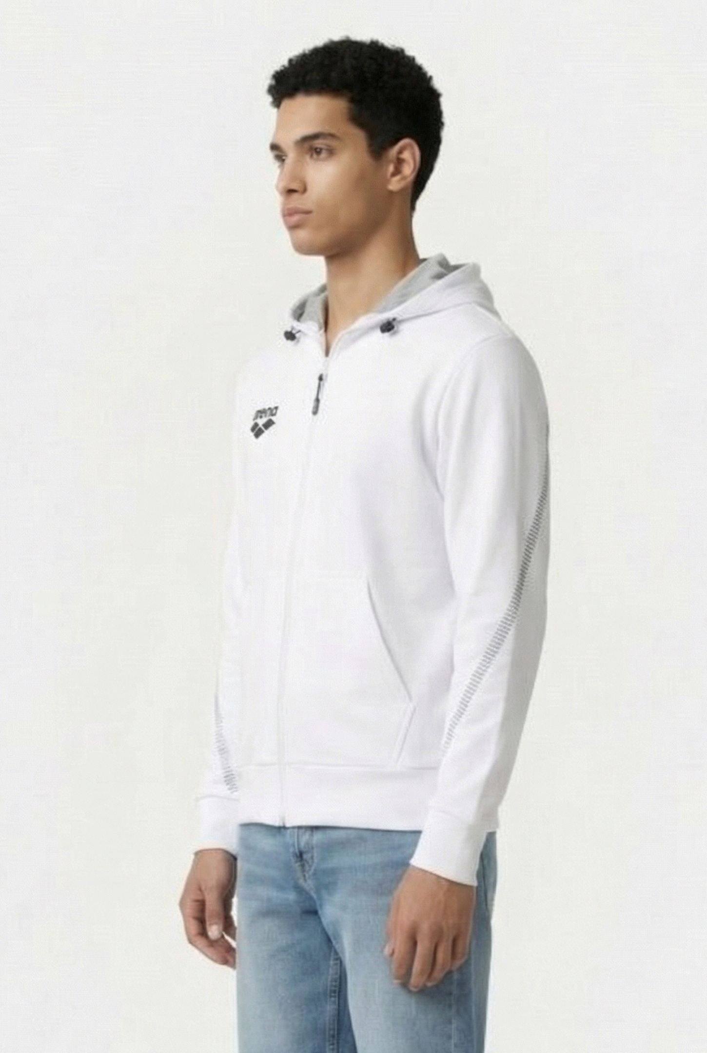 UNISEX TL HOODED JACKET WHITE 6