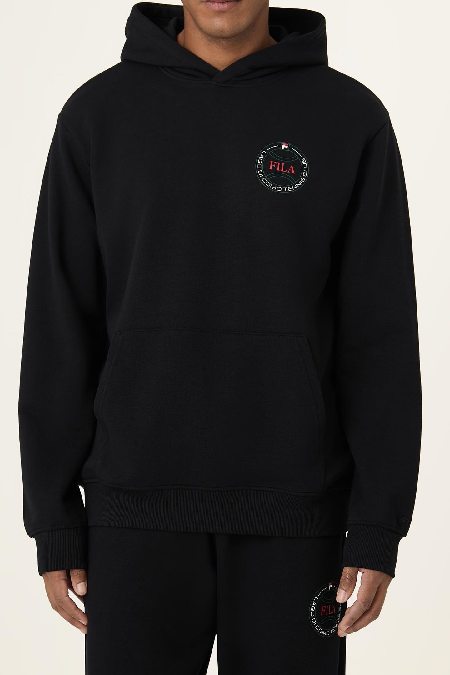 PARELLA RELAXED GRAPHIC HOODIE BLACK 1