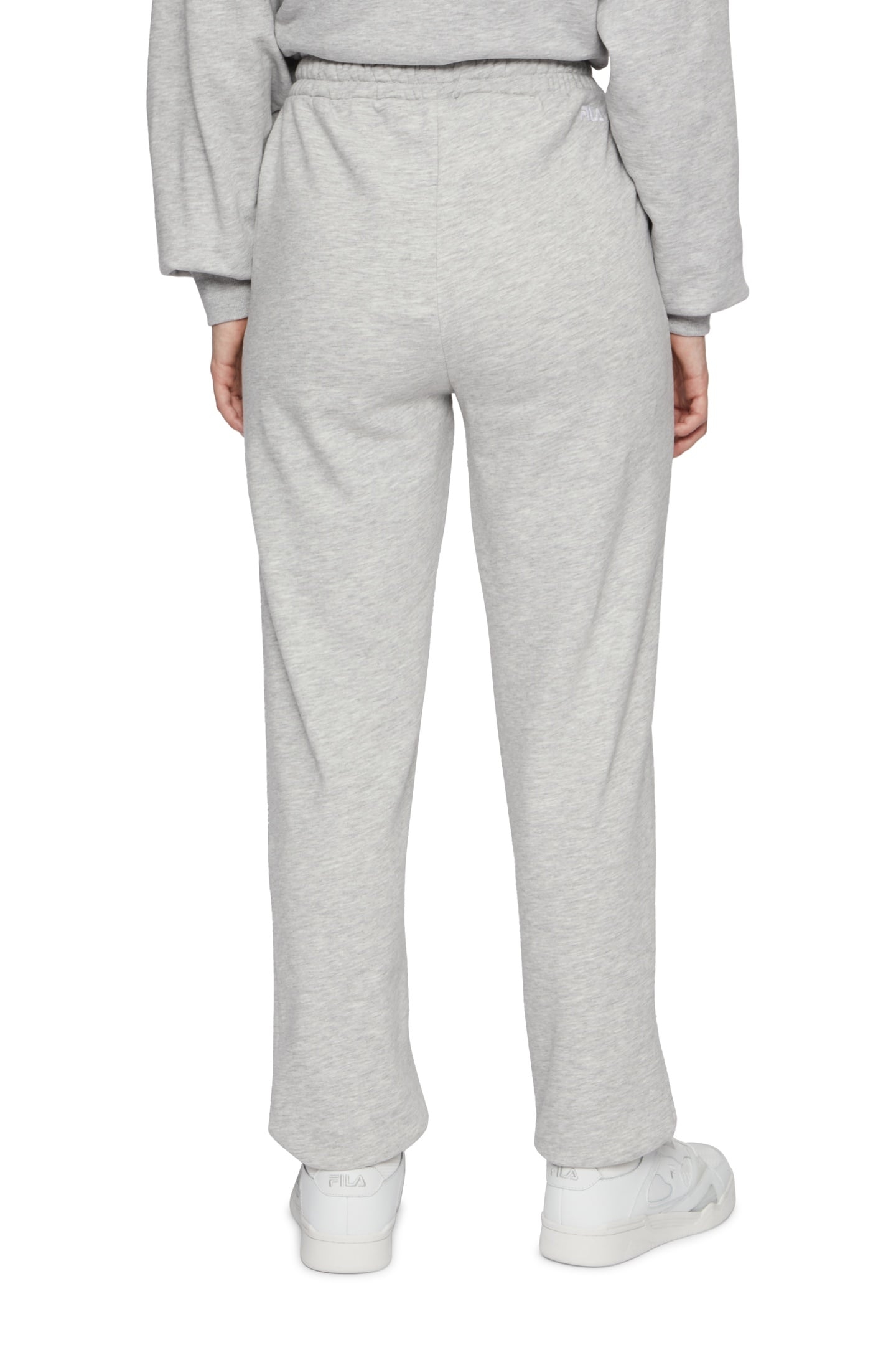 LINTHELLES HIGHWAIST SWEAT PANTS LIGHT GREY MELANGE 2