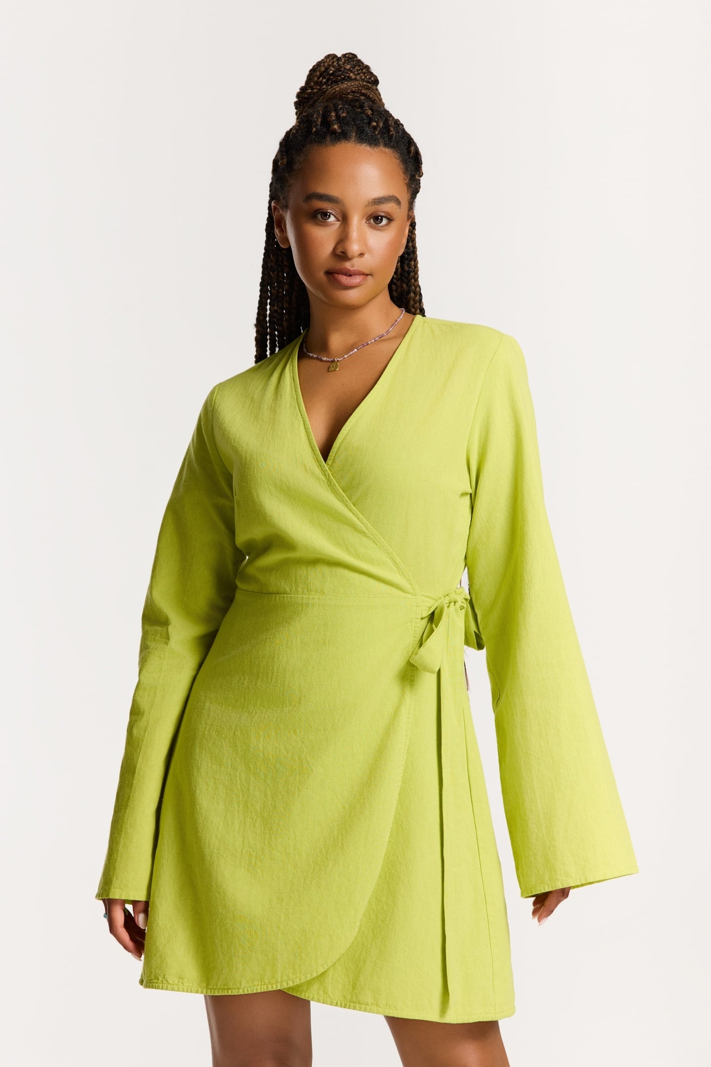 JANELLE DRESS GREEN PISTACHE 2