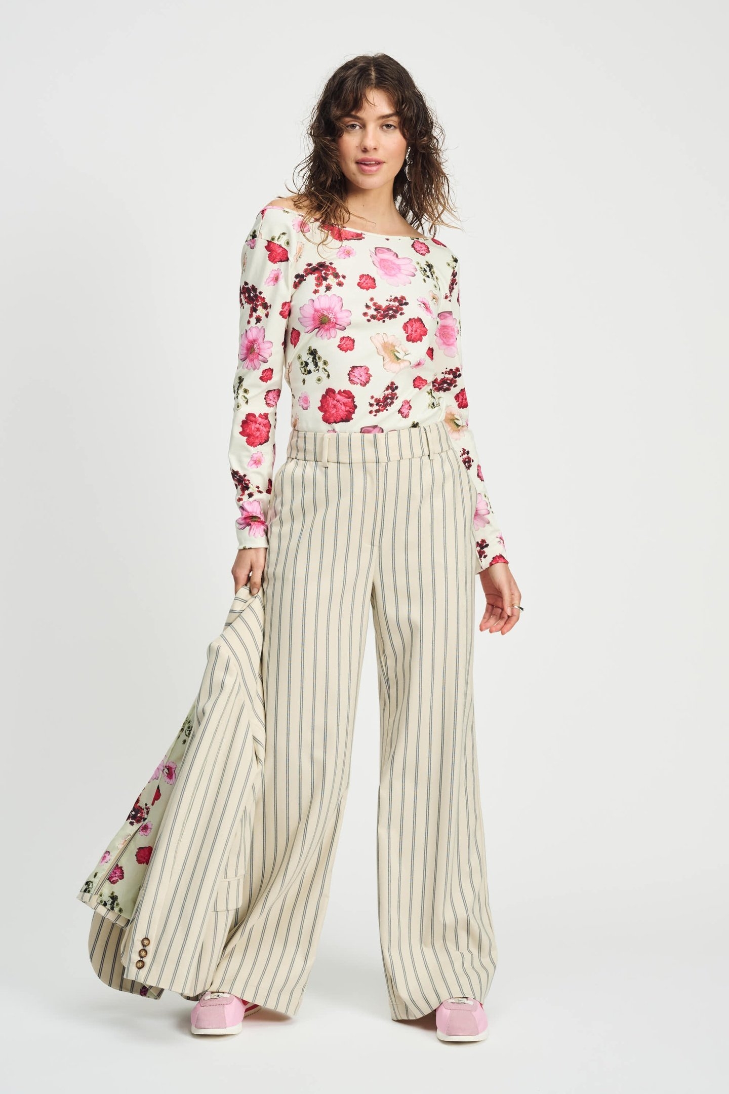 PANTS - STRIPED CREAM BEIGE 3