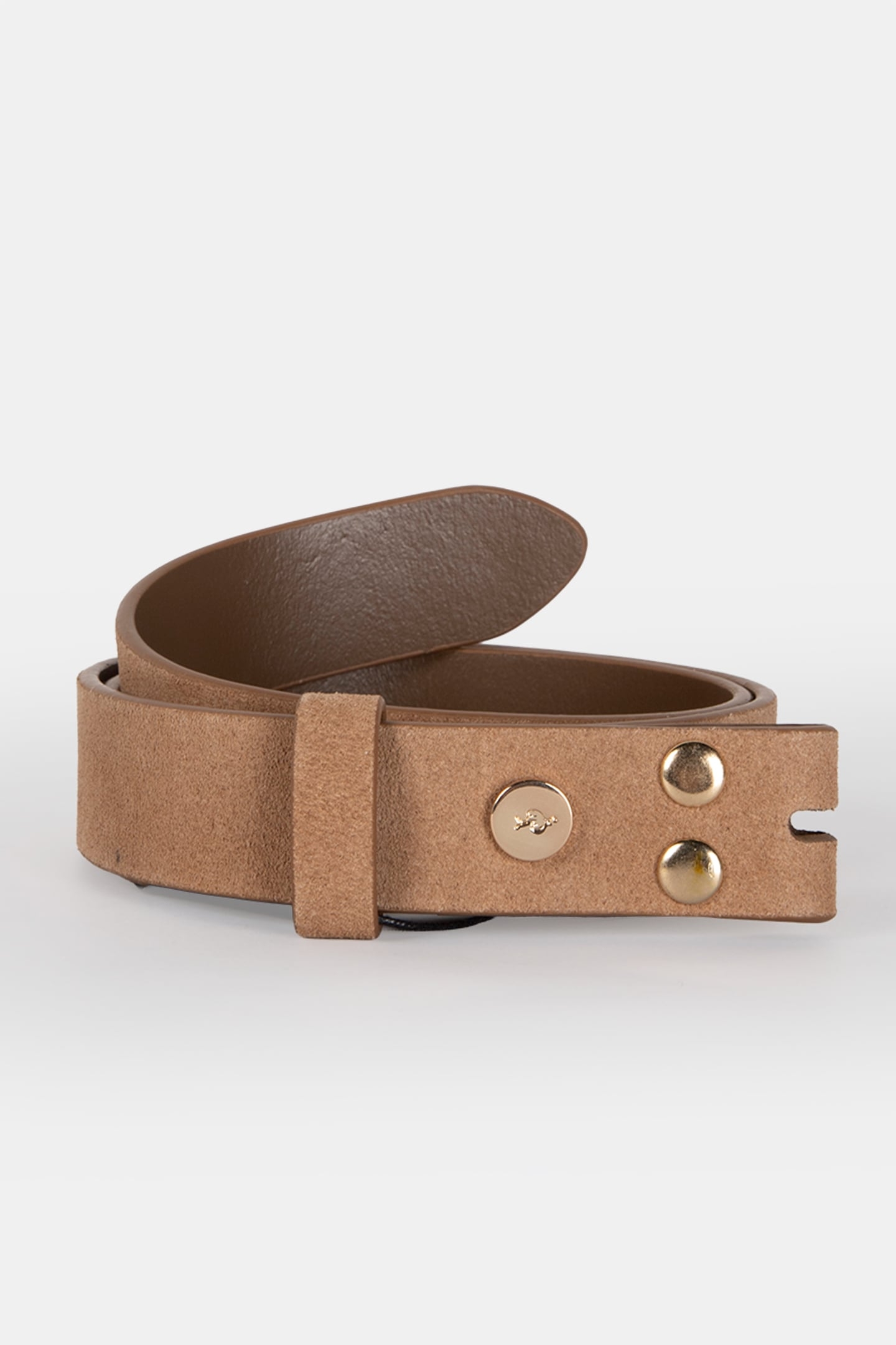 AMOR - CARAMEL BELT BODY IN CERTIFIED SUEDE 1