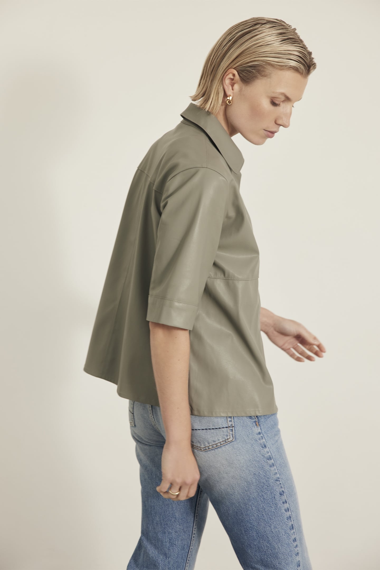 REINA BLOUSE MUD GREEN 6