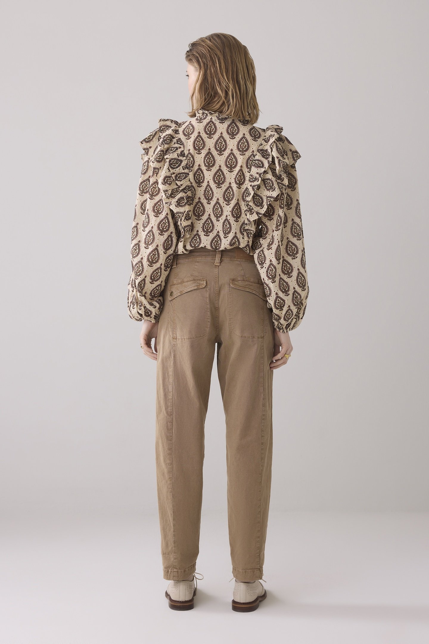 TAPERED PANT ROUGH TWILL KHAKI 3