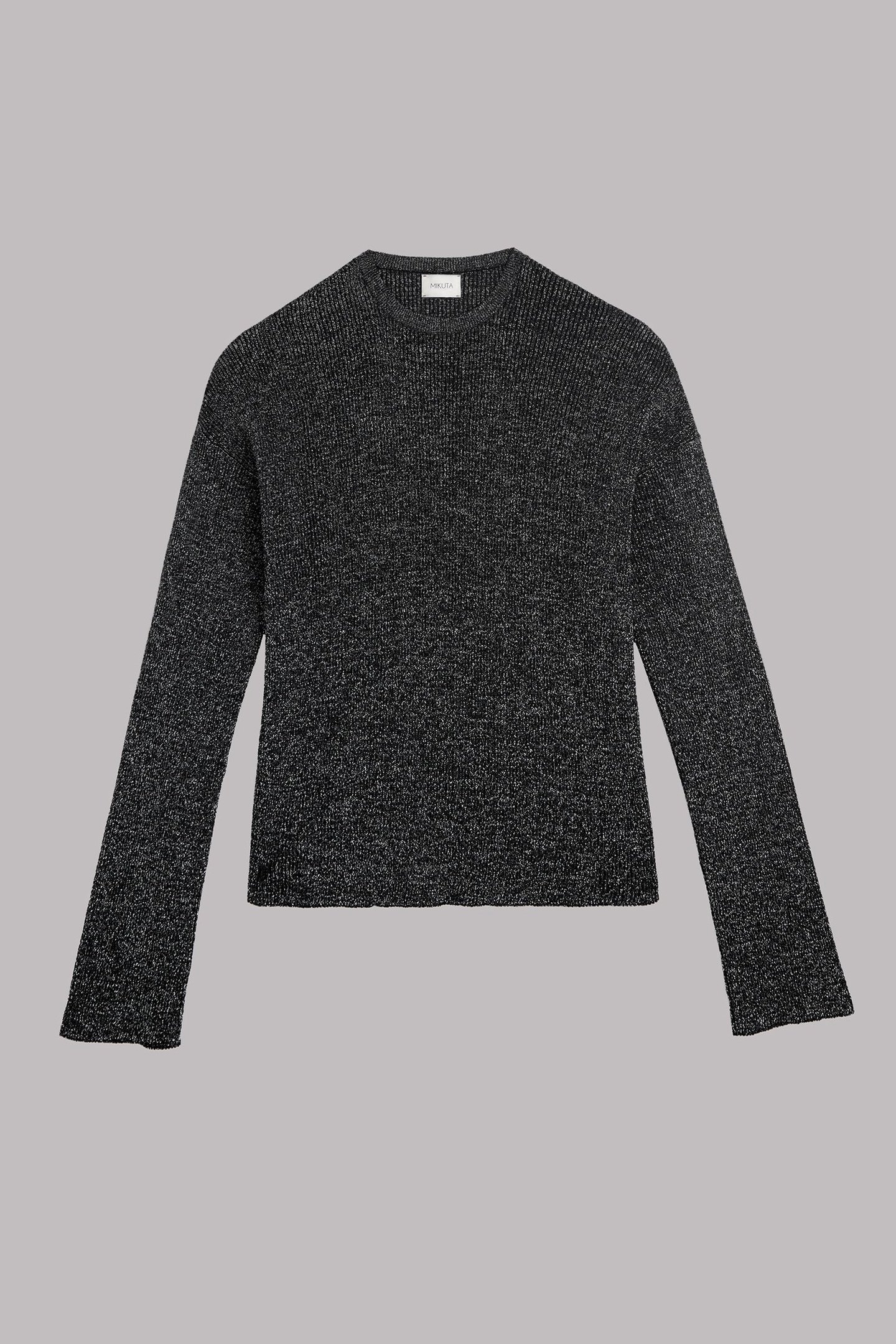 THE SILVER SPARKLY LOOSE KNITTED SWEATER 2