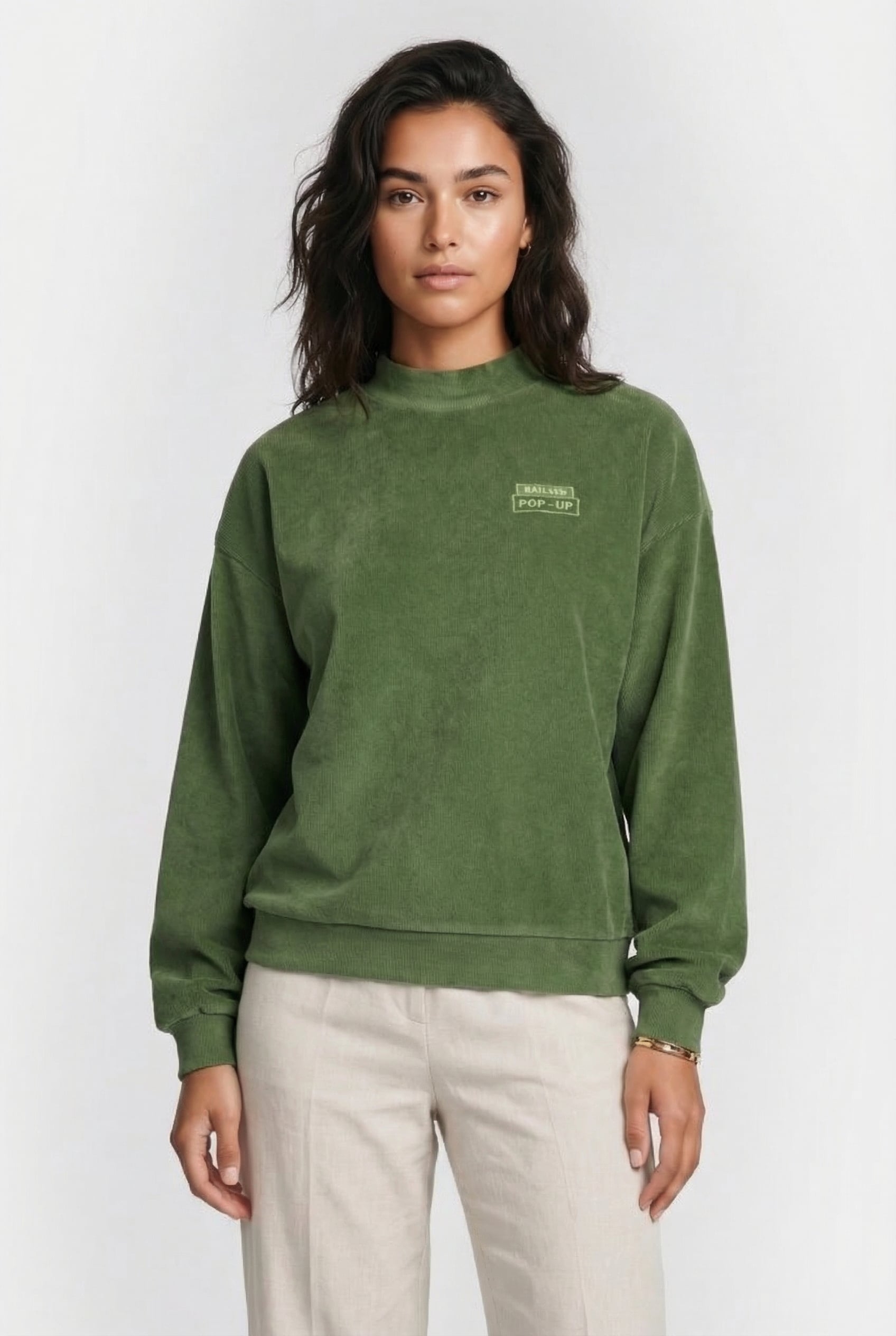 NORI SWEATER PALE ARMY 1