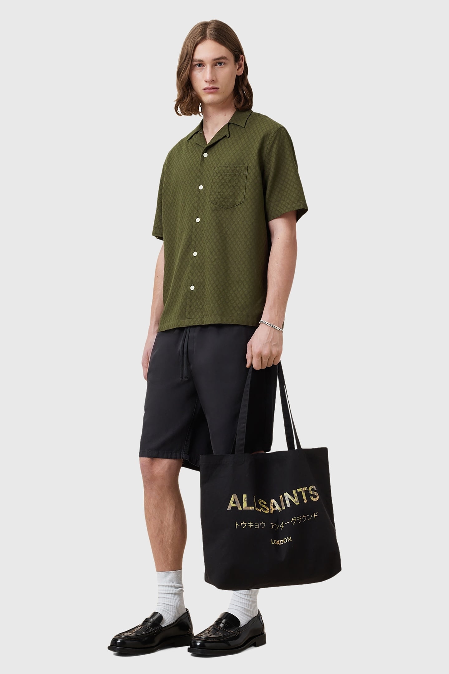 UNDERGROUND TOTE BLACK/GREEN 1