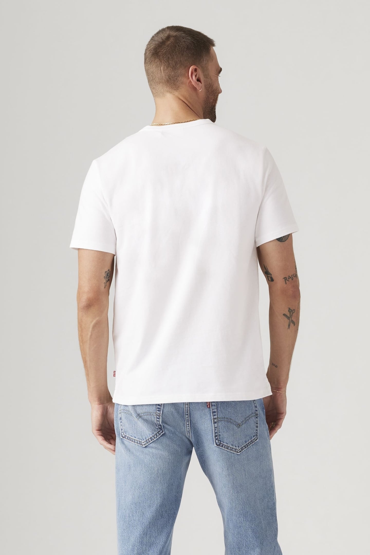 SHORT SLEEVE HOUSEMARK HENLEY WHITE 3