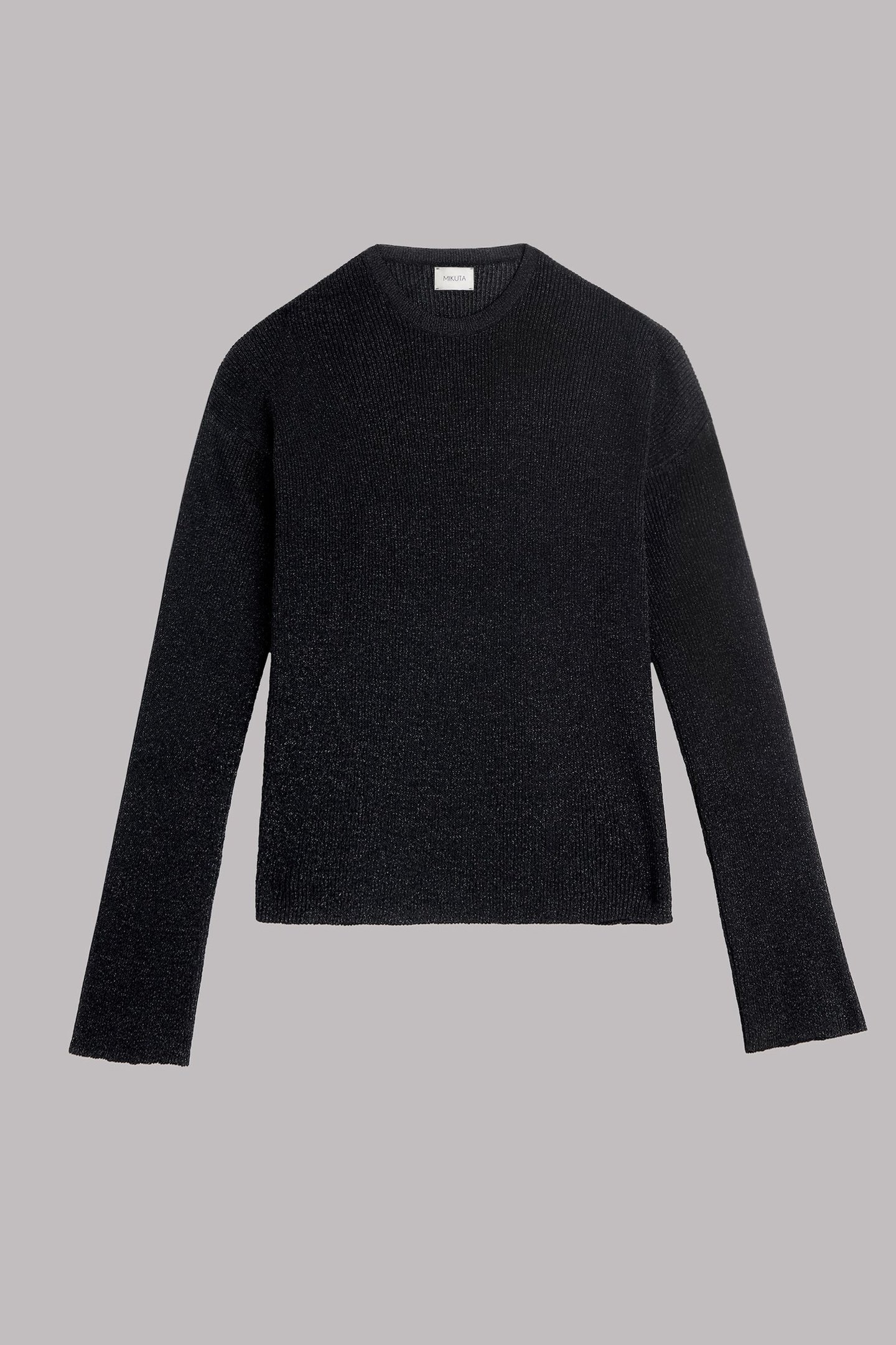 THE BLACK SPARKLY LOOSE KNITTED SWEATER 3