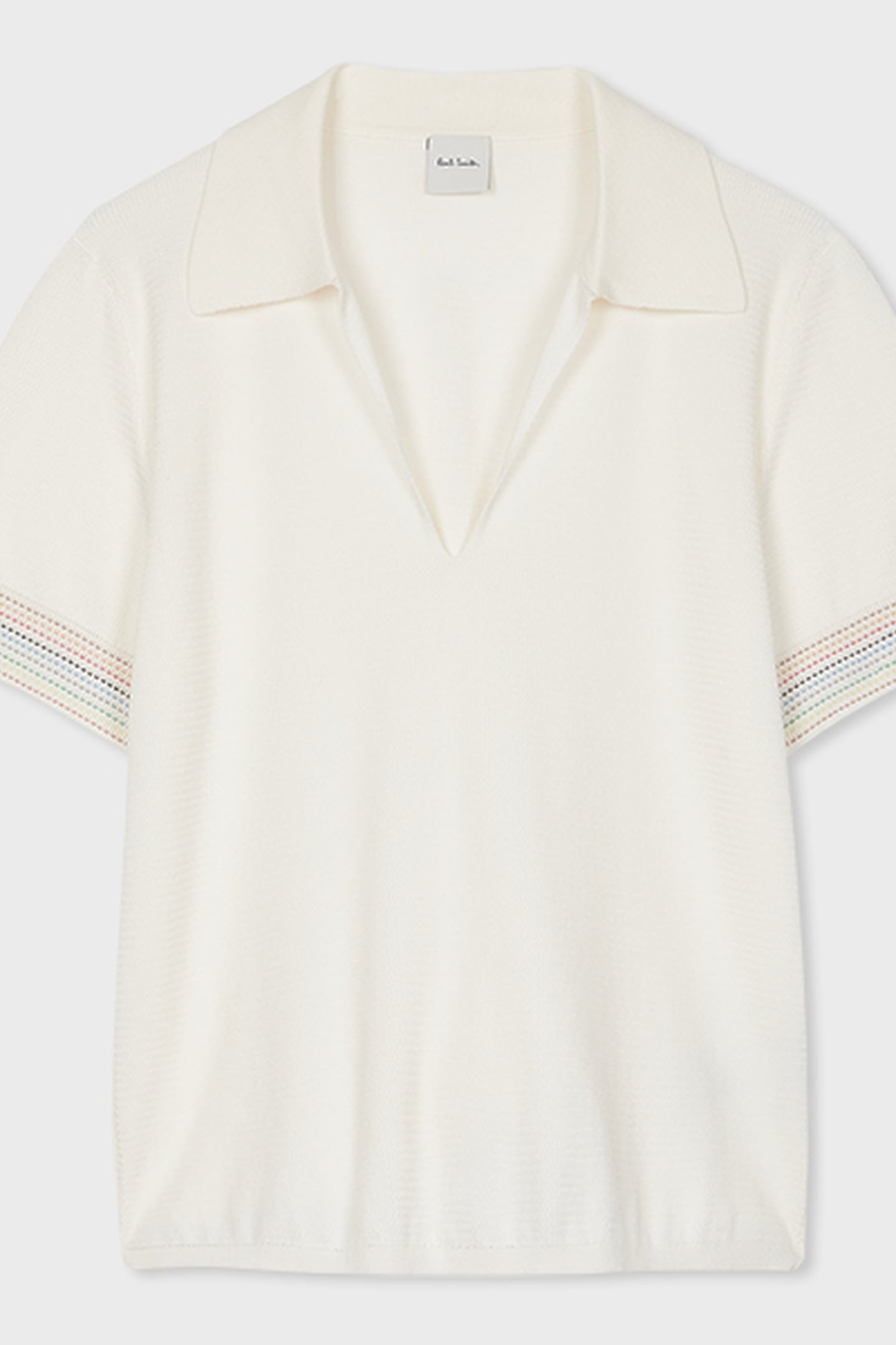 KNITTED SS TOP IVORY 2