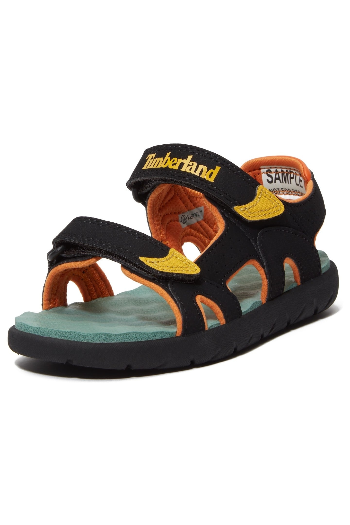 PERKINS ROW BACKSTRAP SANDAL BLACK W MEDIUM YELLOW 5