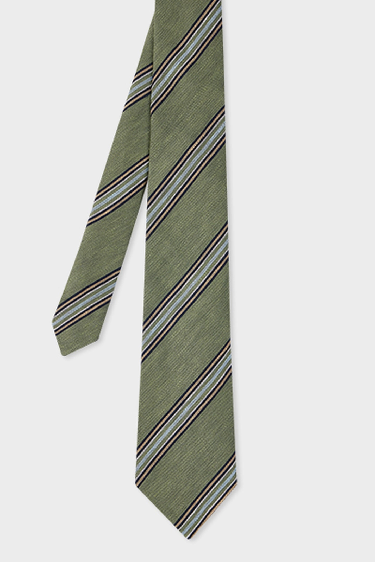 TIE BLOCK STRIPE MILITARY GREEN 3