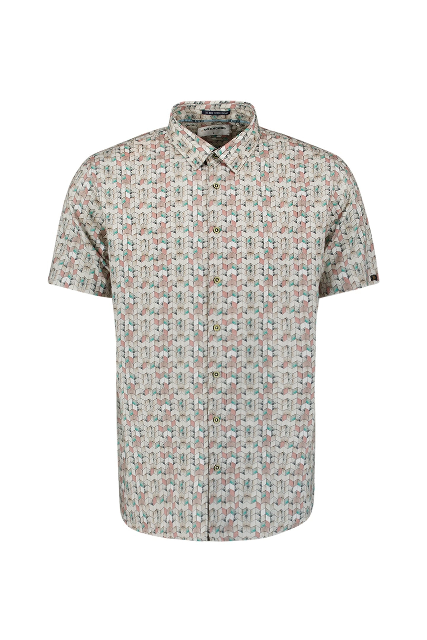 SHIRT SHORT SLEEVE ALLOVER PRINTED SAND 4
