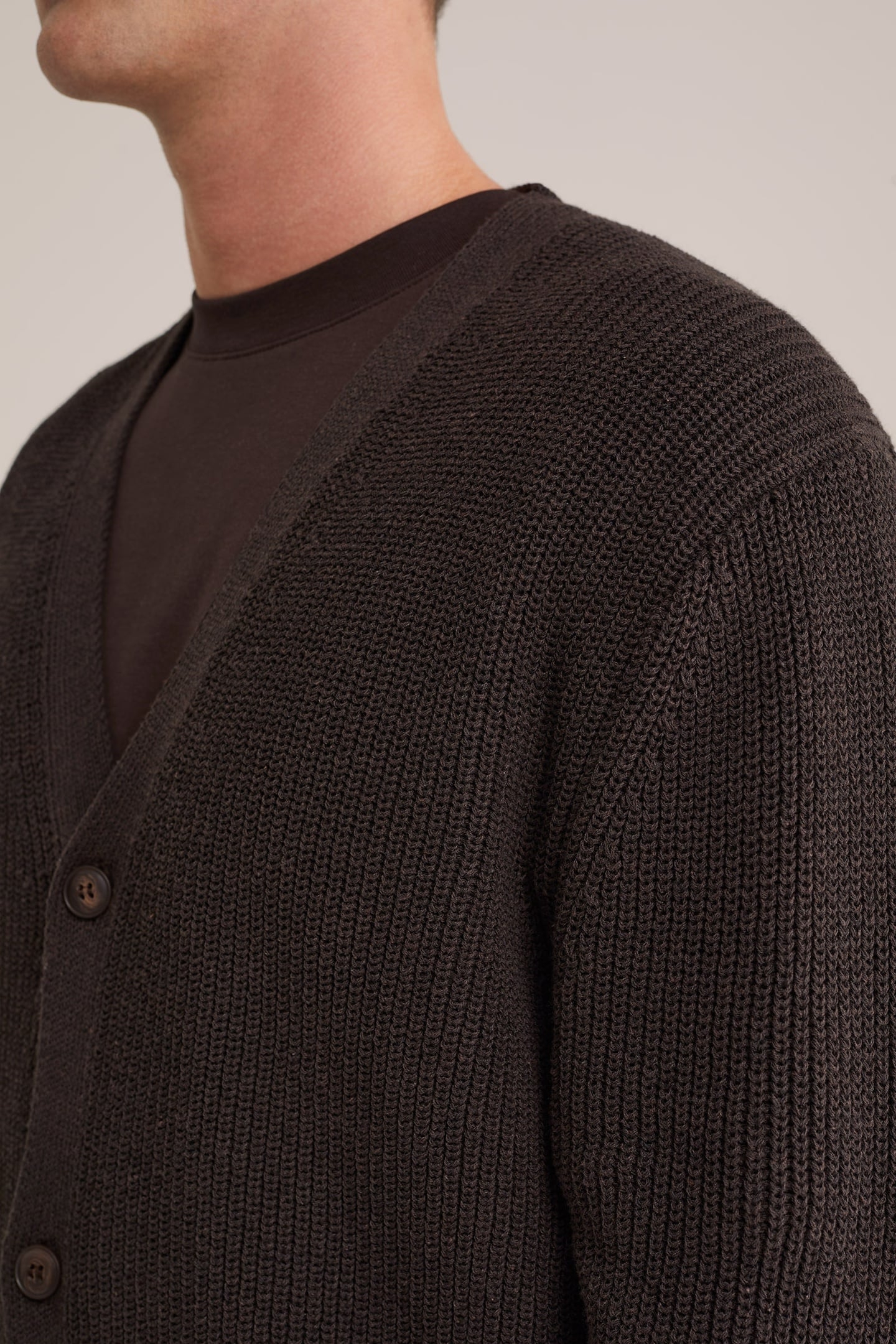 CARDIGAN DARK BROWN 5