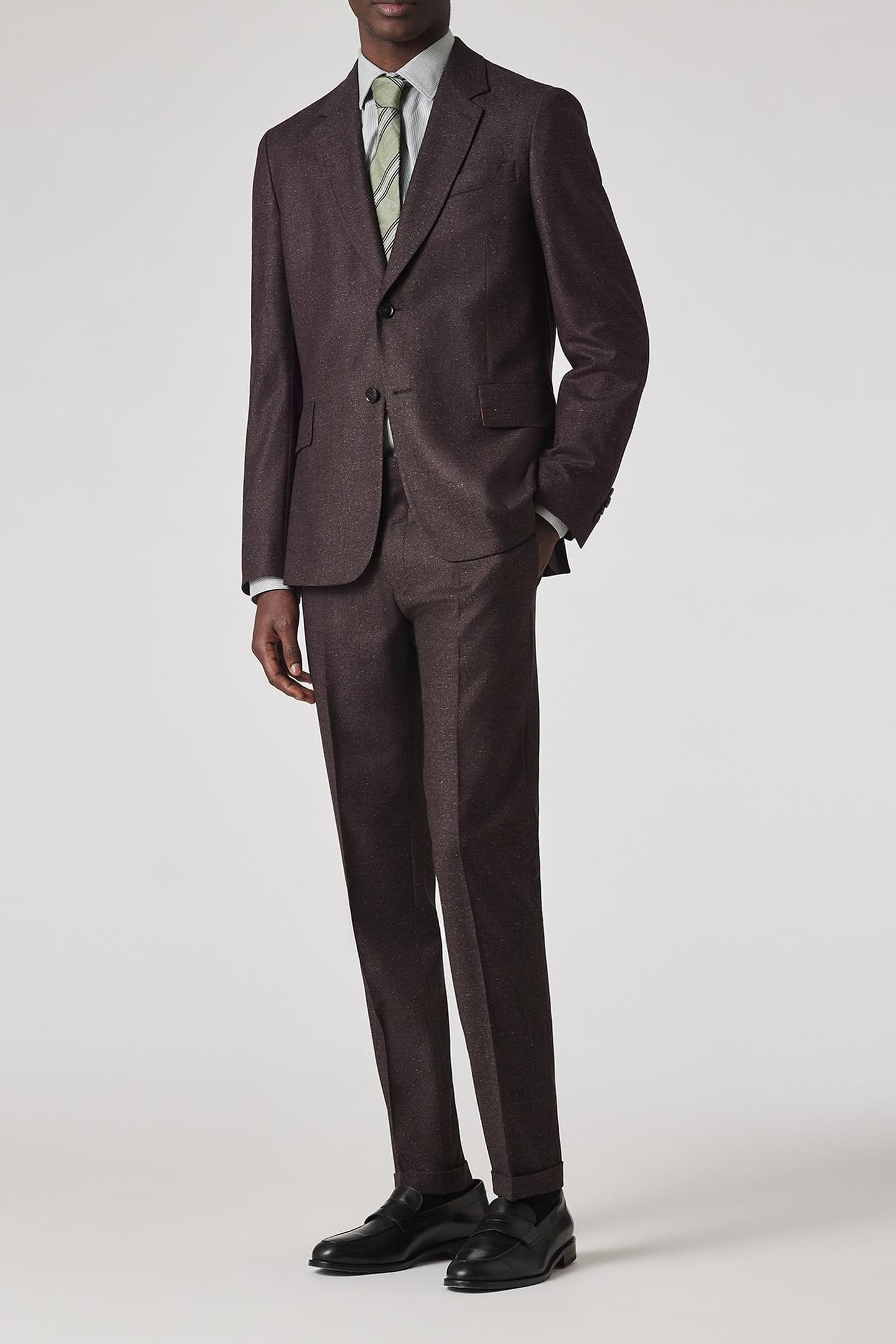 2 BUTTON JACKET CHOCOLATE 1