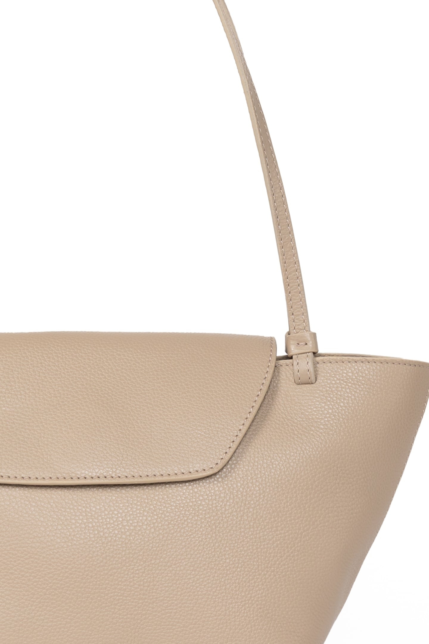 COURRIER TOTE PEBBLED LEATHER TAUPE 4