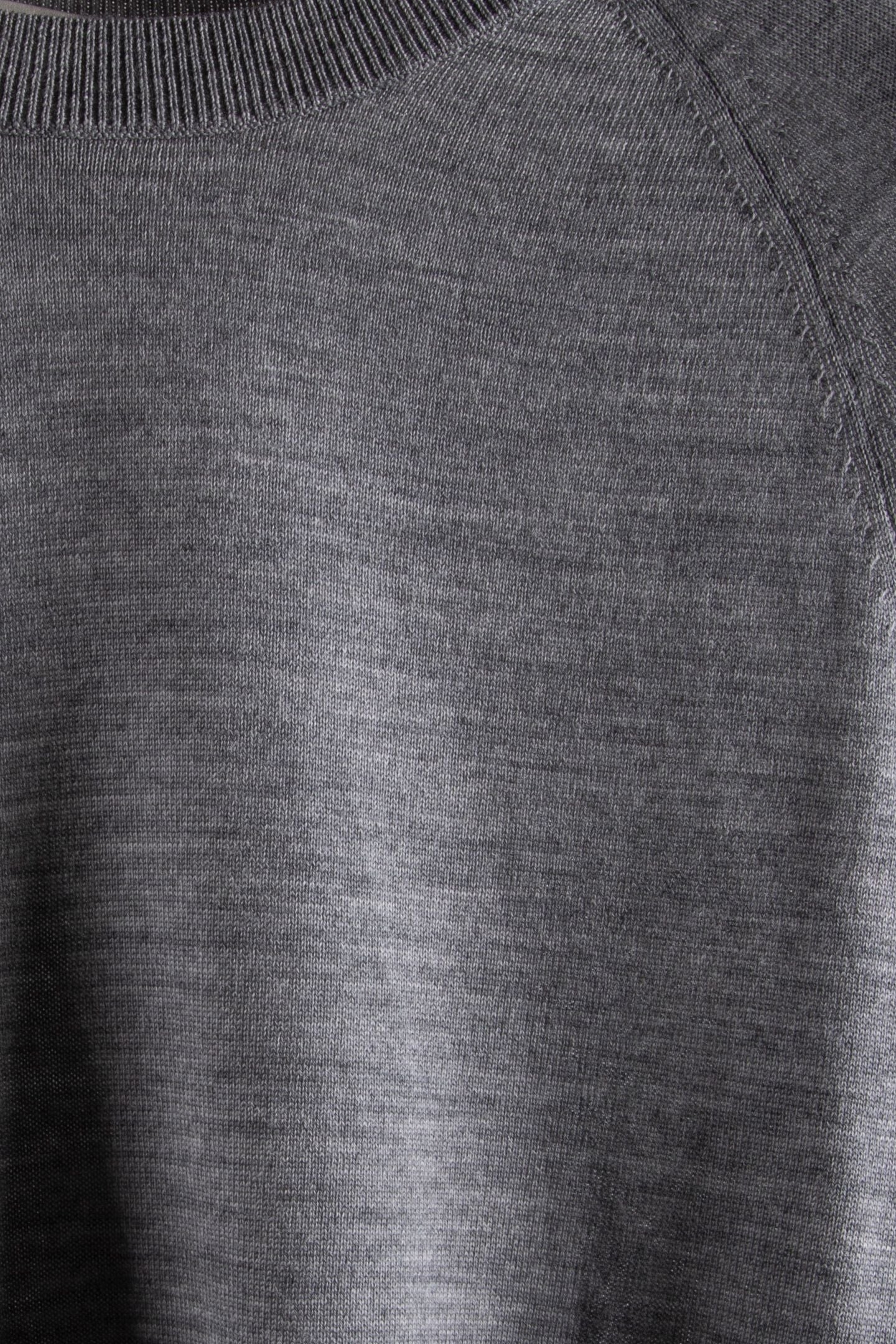 CREW NECK RAGLAN KNITS GREY HEATHER MELANGE 4