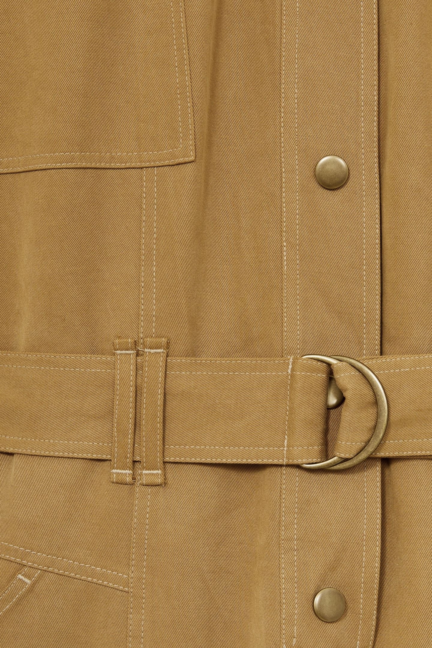 SEAM DETAIL JUMPSUIT CAMEL 6
