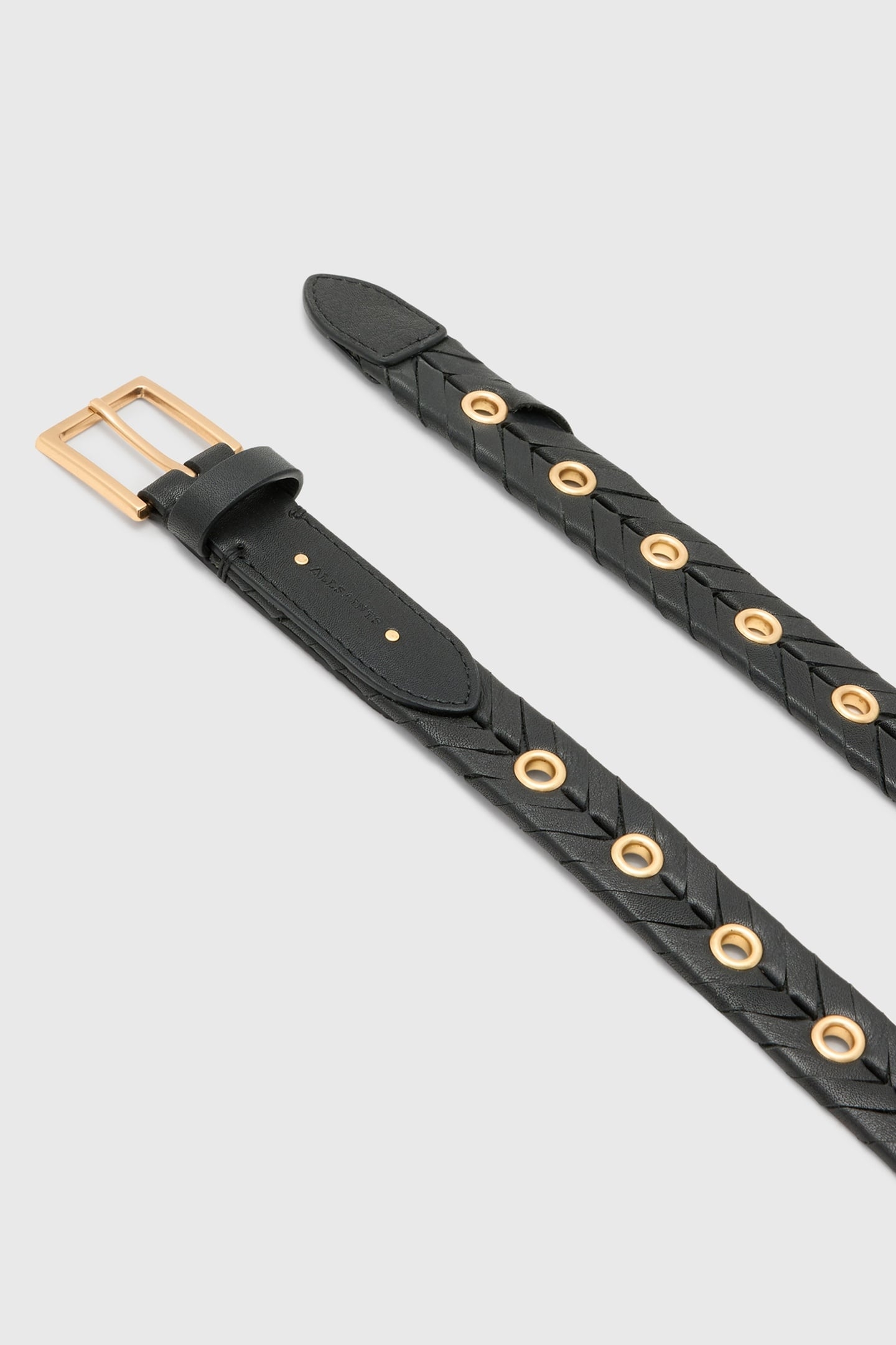 ALICE WOVEN BELT BLACK/WARM BRASS 5