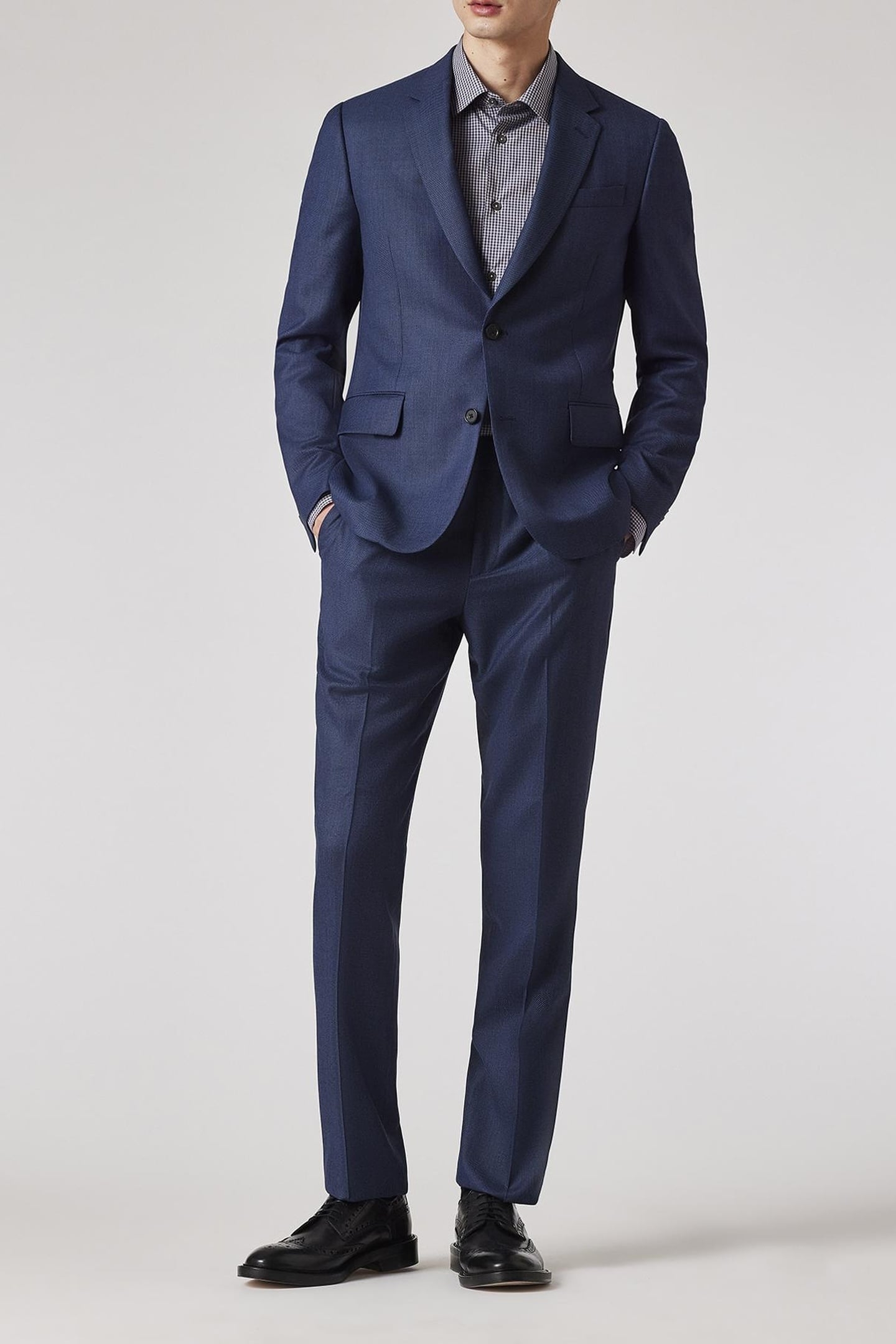 TAILORED FIT 2BTN SUIT INKY BLUE 2