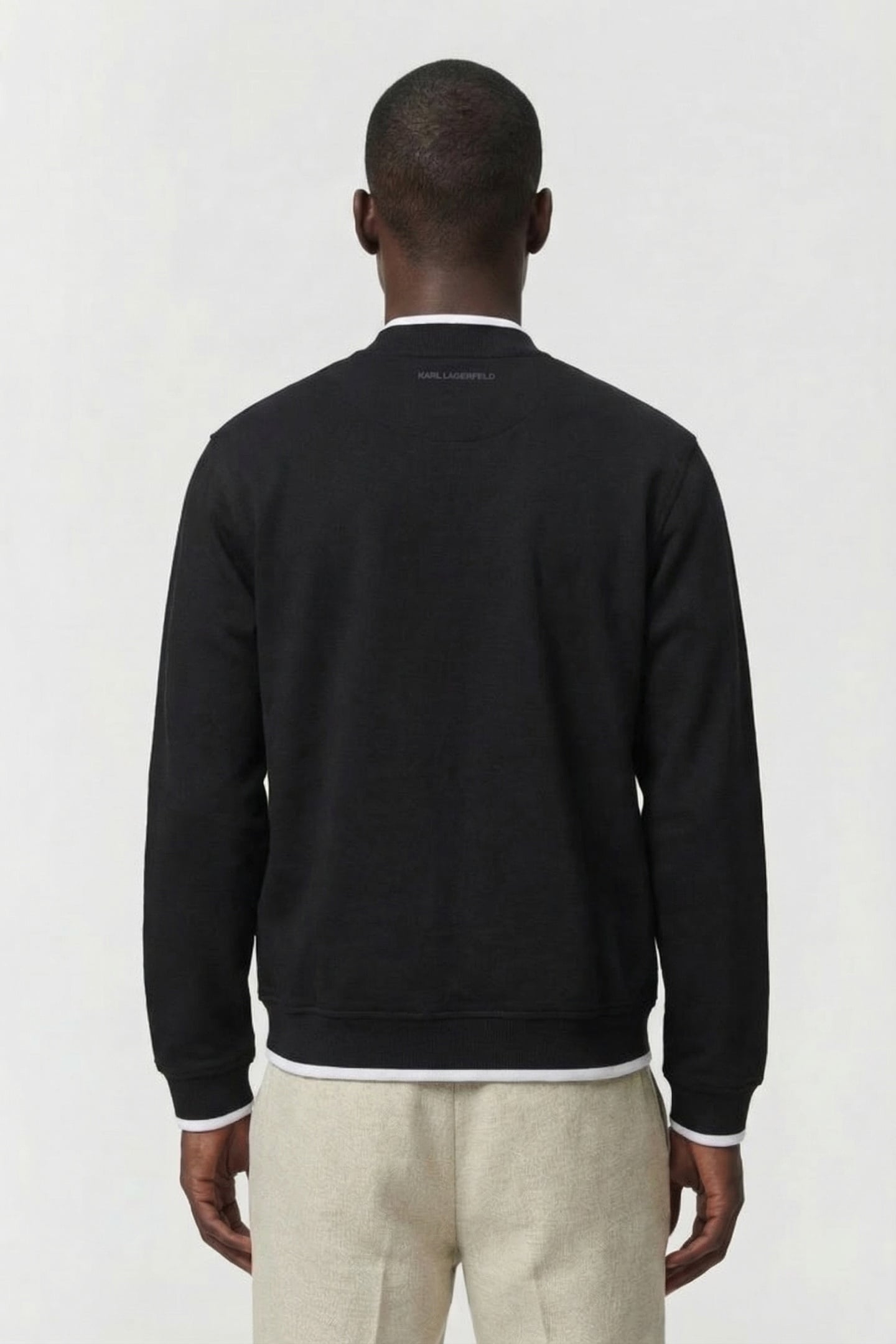 BLACK SWEAT ZIP JACKET 2