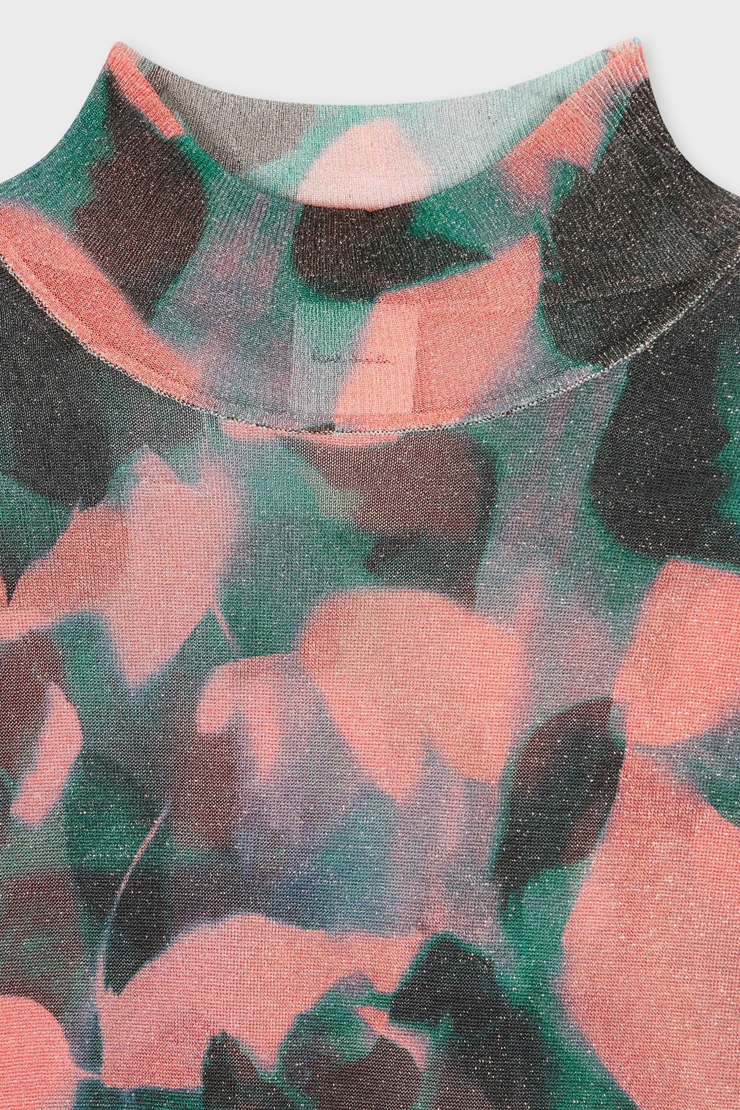 KNITTED SWEATER HIGH NECK PETROL GREEN 7