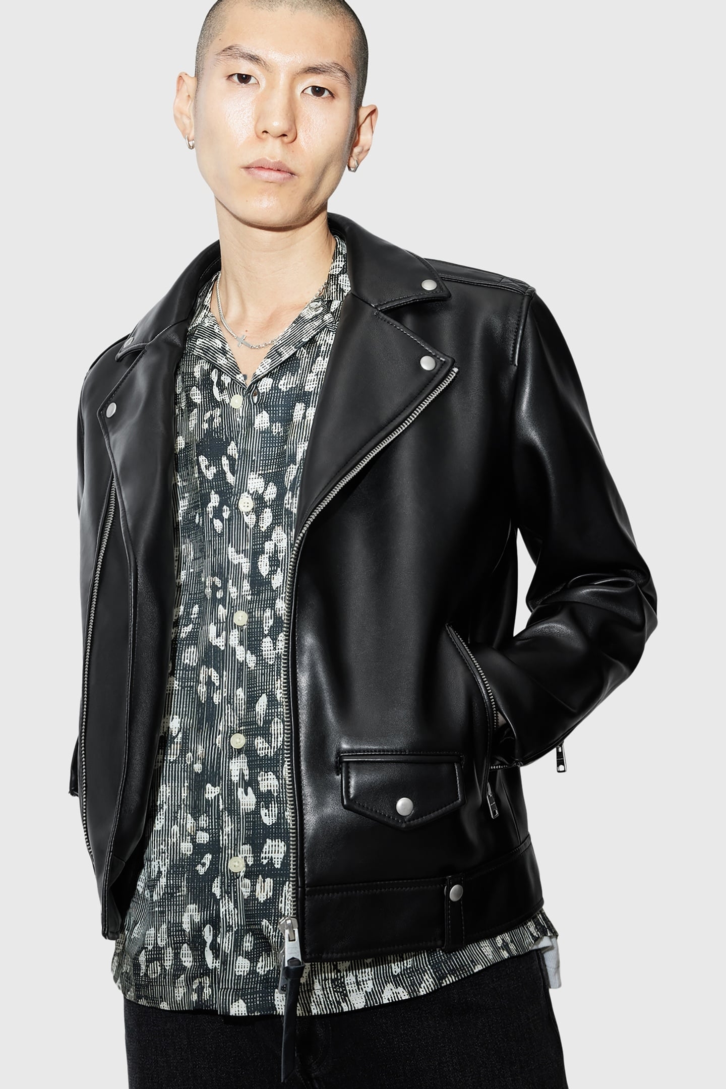 MILO FAUX BIKER BLACK 3