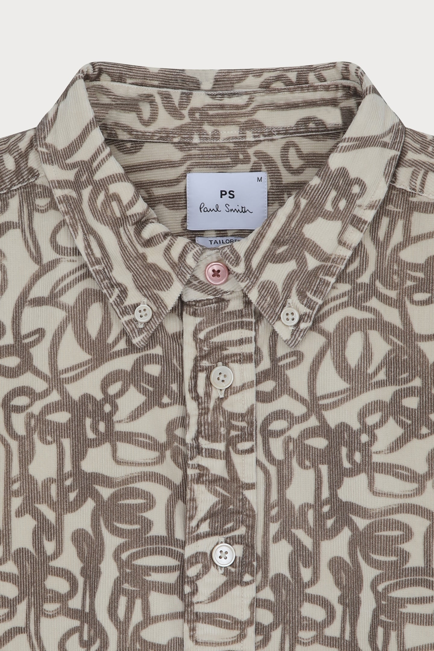 LS TAILORED FIT SHIRT BD COL LIGHT BEIGE 5