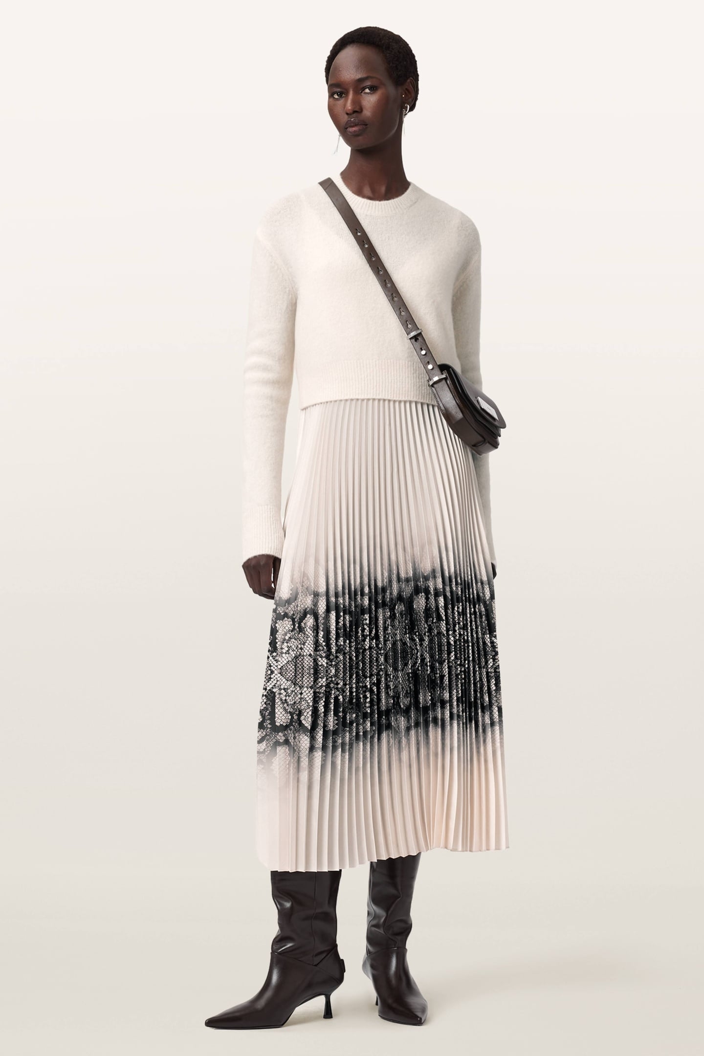 CURTIS OPHIS DRESS CHALK WHITE 1