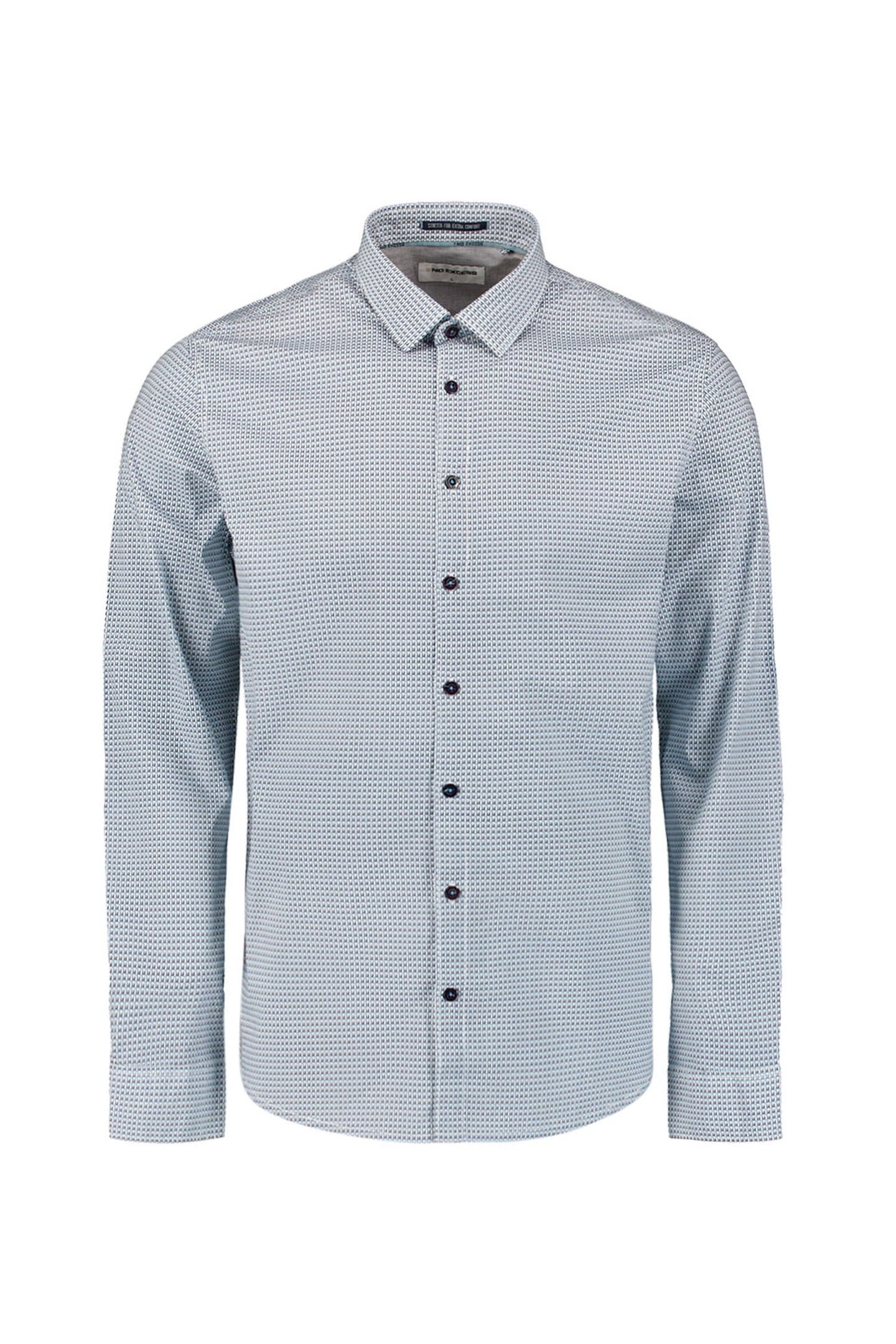 SHIRT STRETCH ALLOVER PRINTED SEABLUE 5