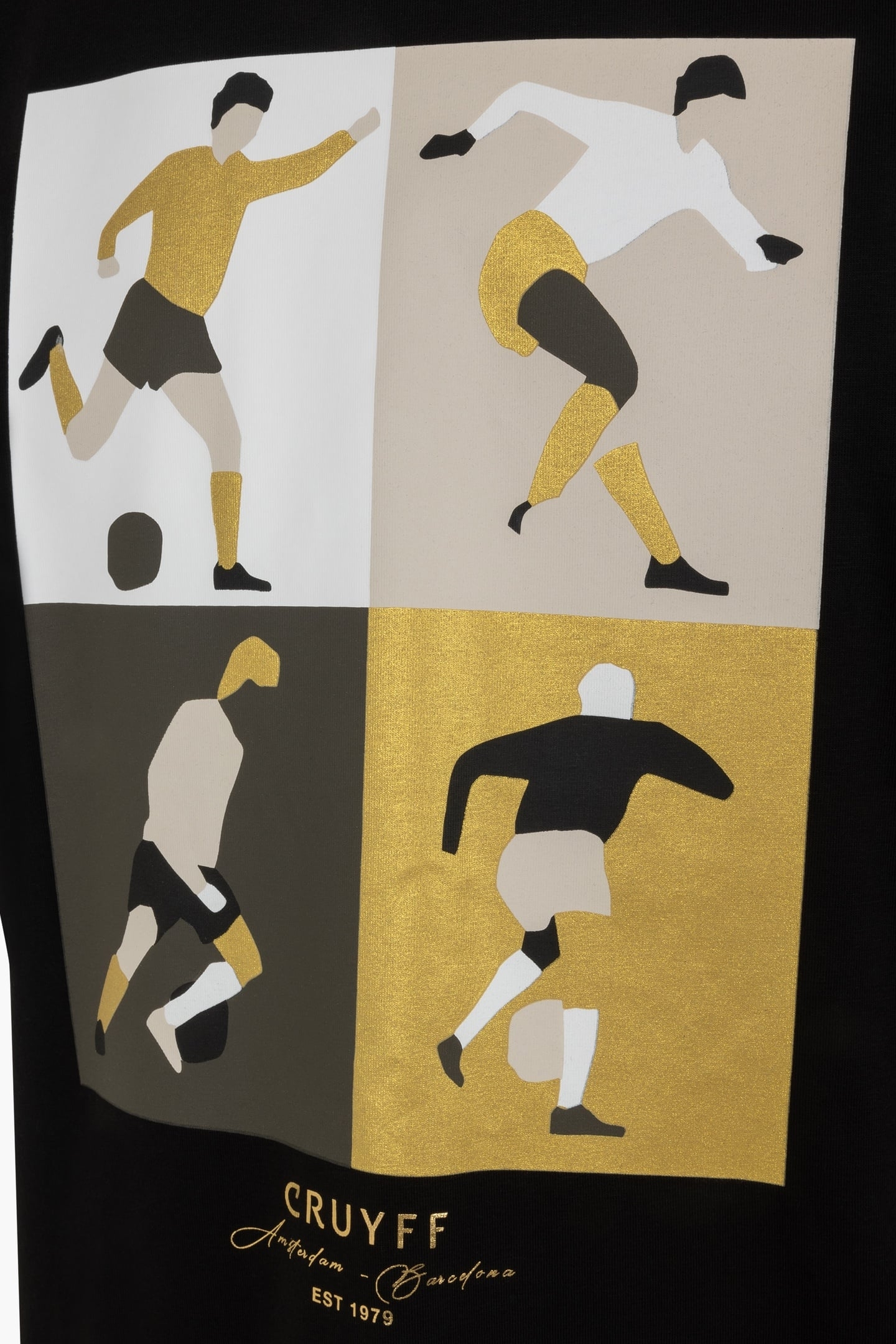 CRUYFF TURN TEE BLACK/GOLD 5