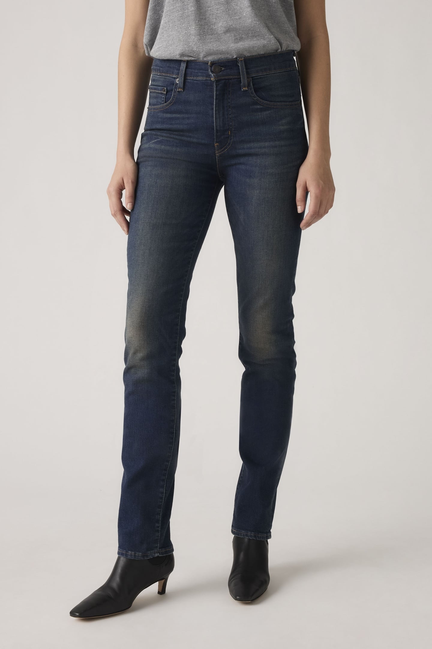 724™ HIGH RISE STRAIGHT JEANS BLUE 5