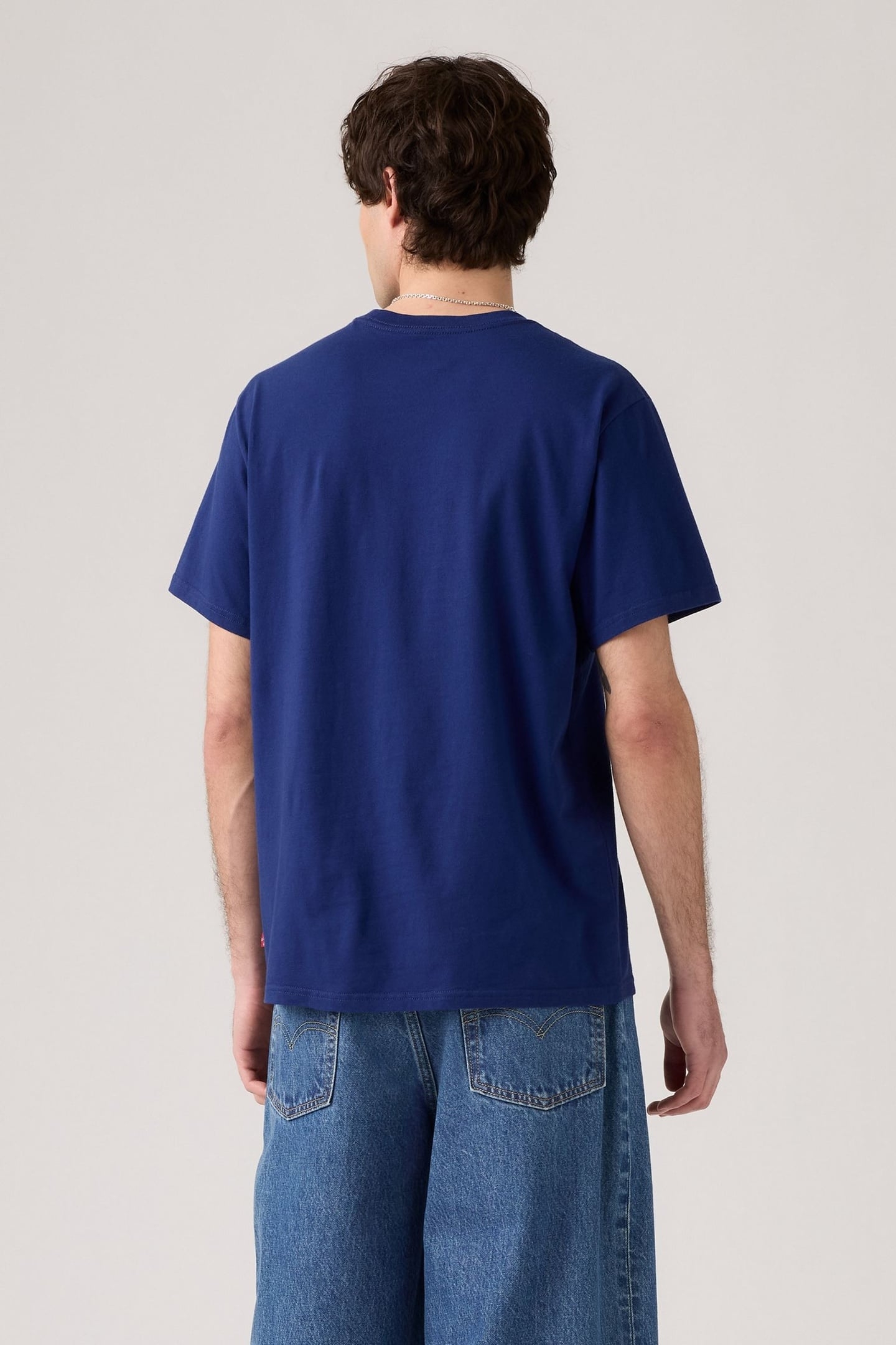 SS RELAXED FIT TEE SERIF BLUE 3