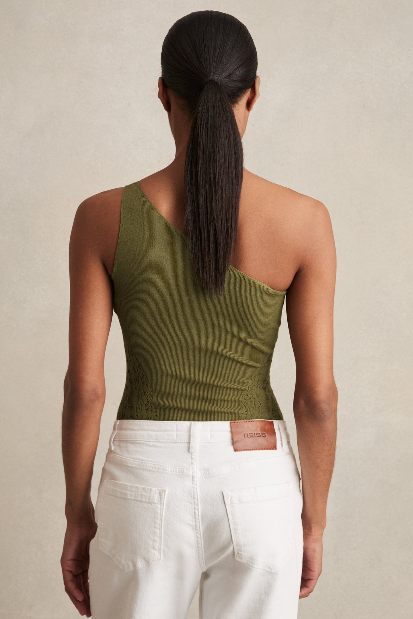 LACE DETAIL BODYSUIT GREEN 2