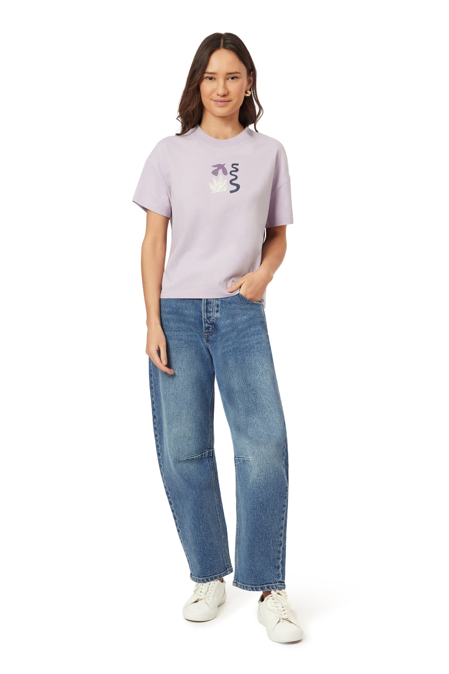 BOXY CROP TEE IRIS 4