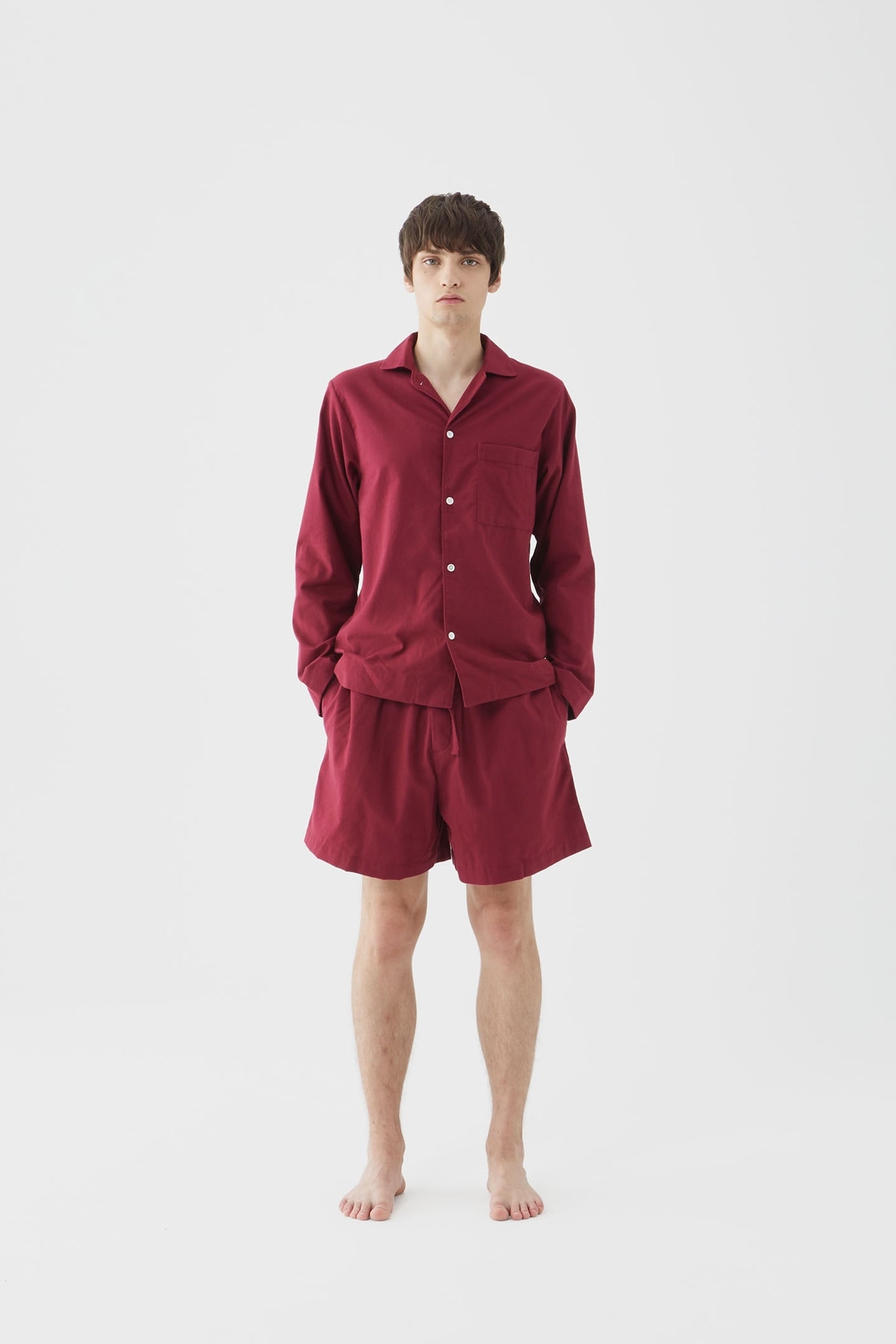 UNISEX FLANNEL, PYJAMAS SHORTS BEYOND RED 3