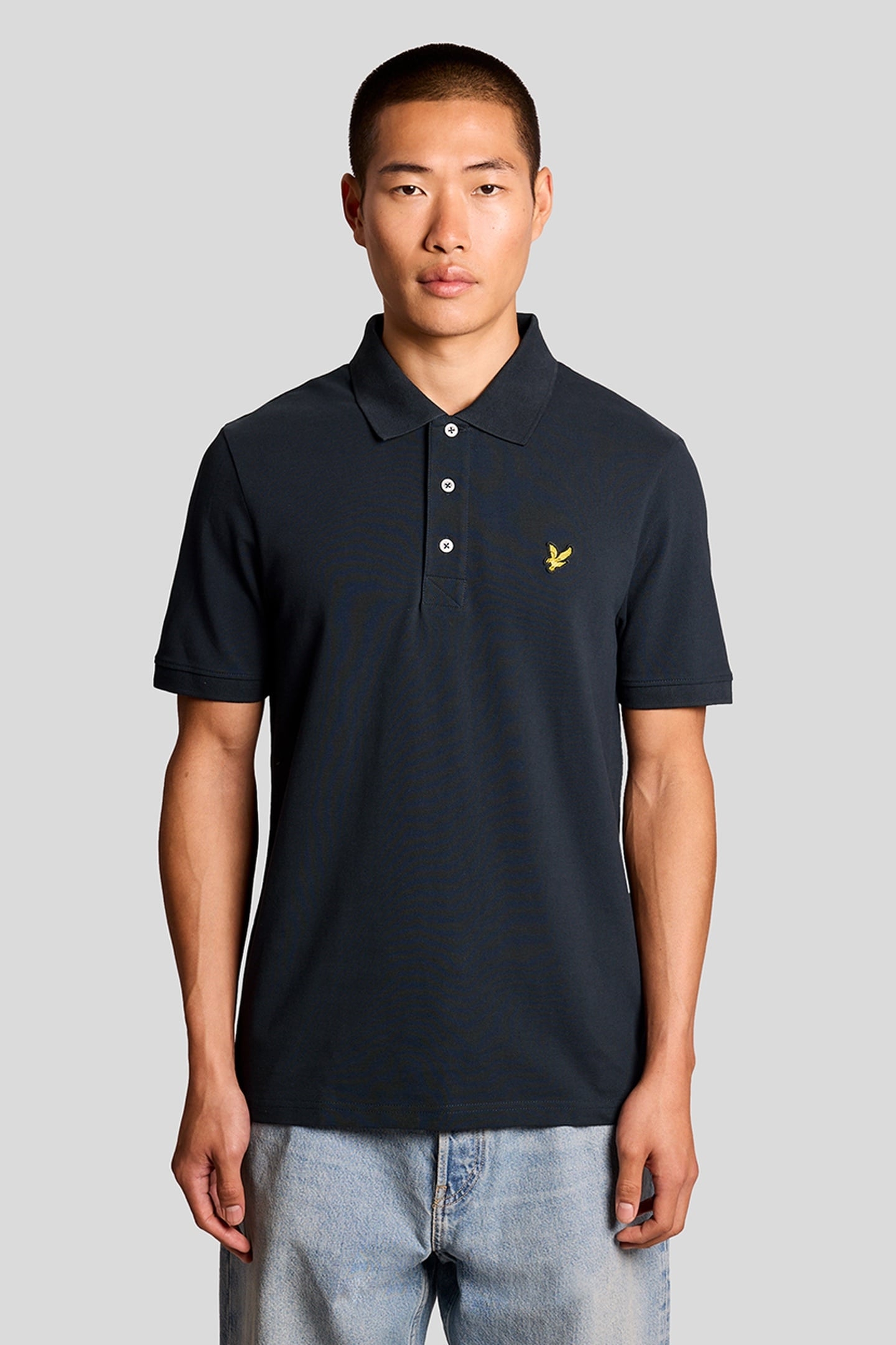 PLAIN POLO SHIRT GRAYSTONE 2