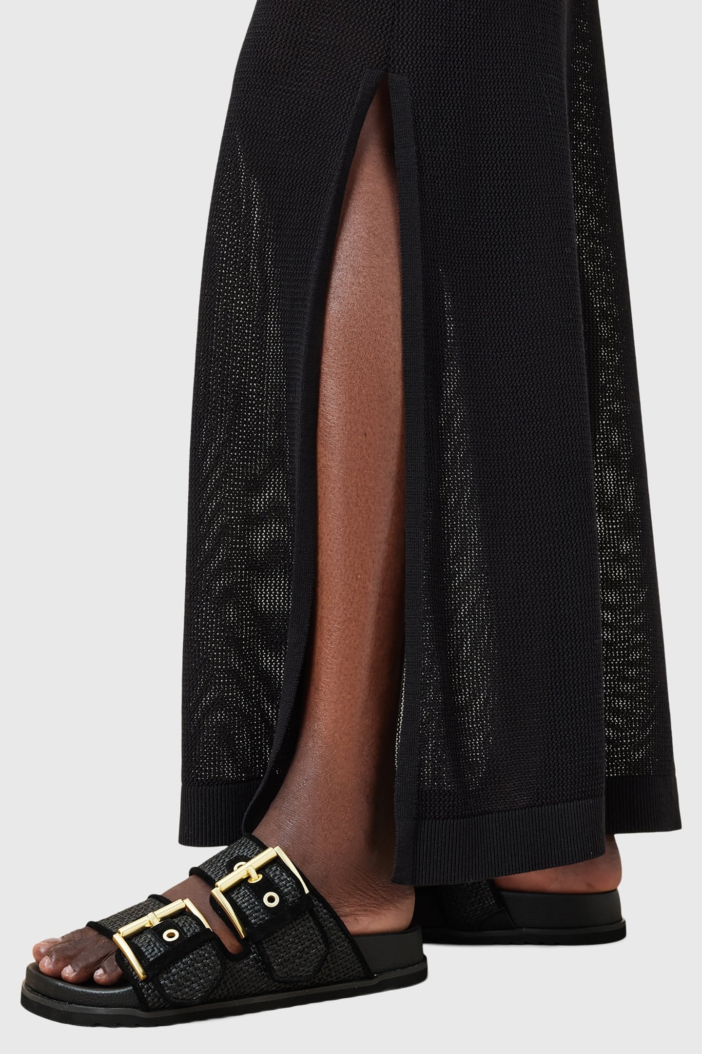 SIAN RAFFIA SANDAL BLACK 5