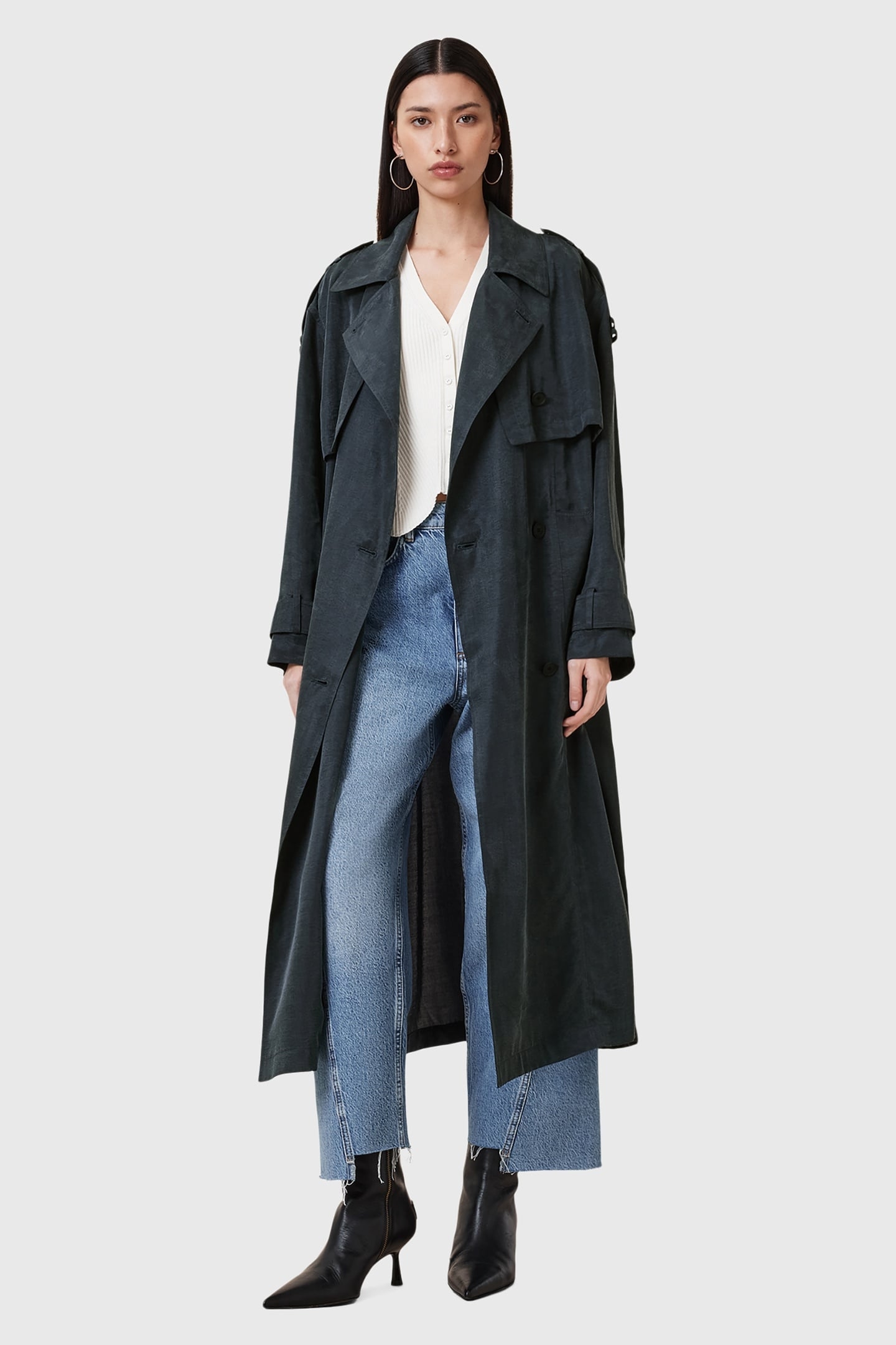 LINNIE TRENCH BLUEBERRY BLUE 1