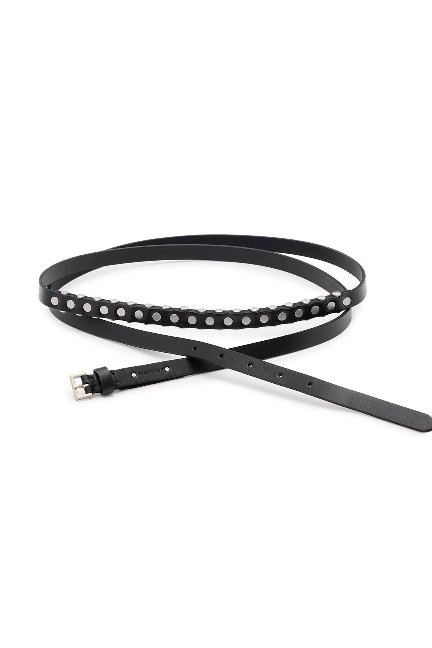TAMSIN SK BELT BLACK/ANTQ NICKEL 2