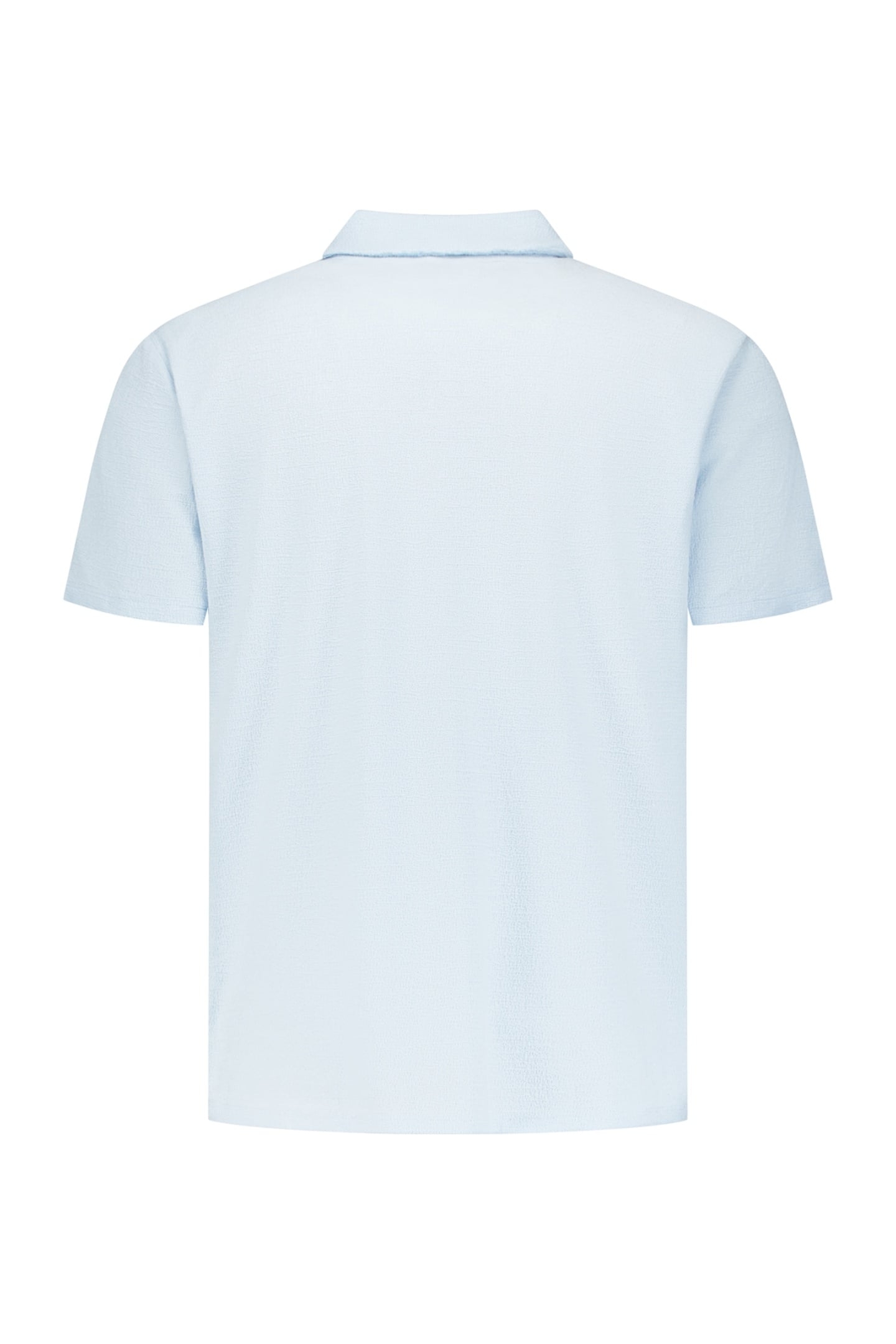 POLO V SOLID JACQUARD SKY 2