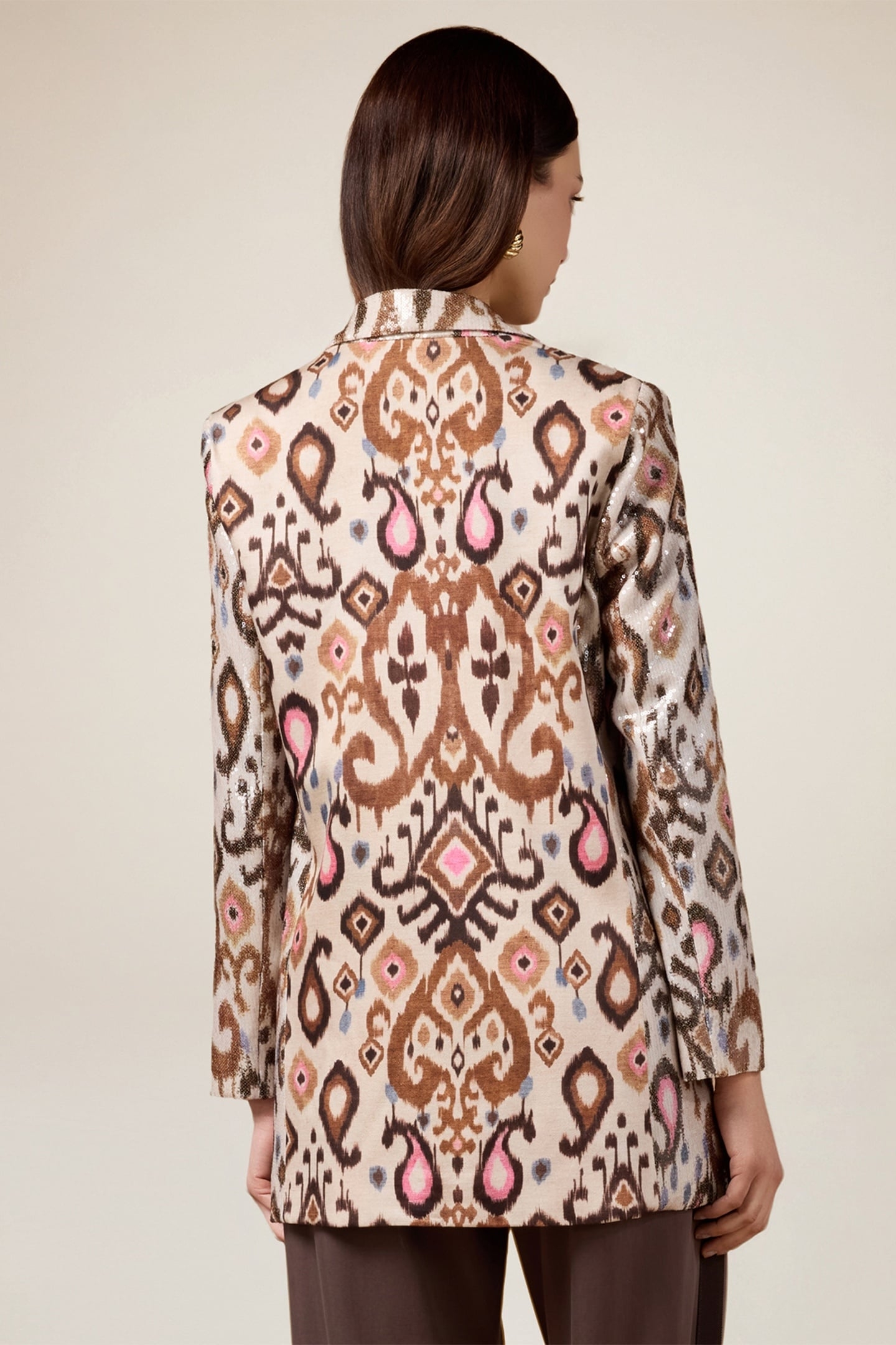 BLAZER WITH SEQUIN EMBROIDERY BEIGE 3