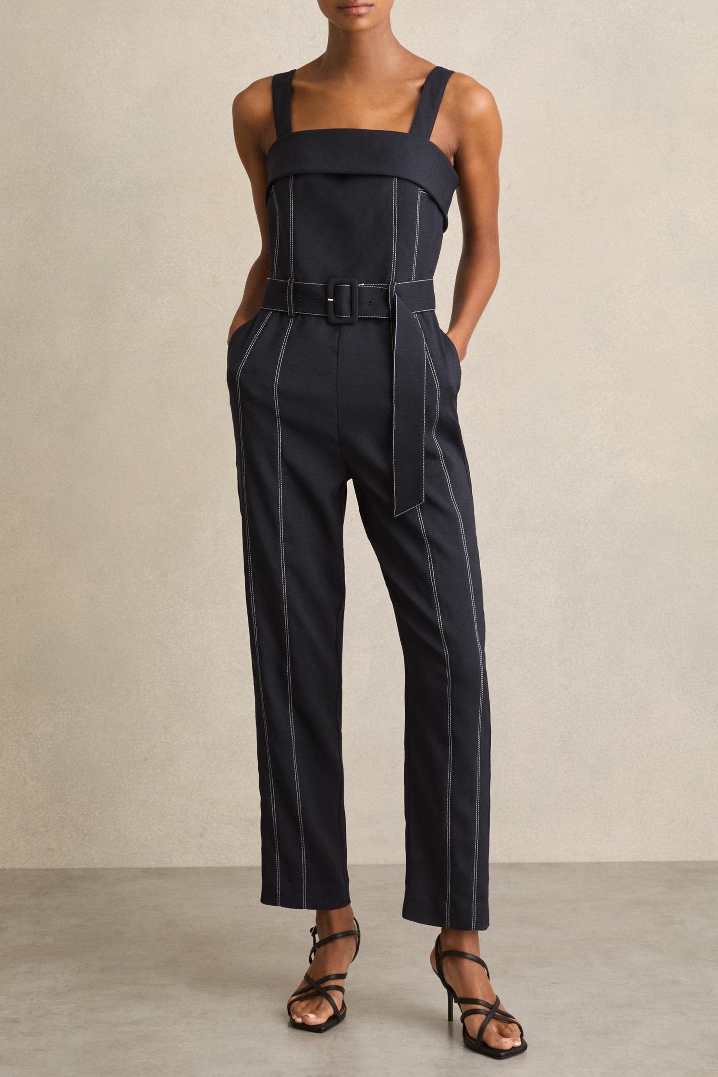 STRUCTURED JUMPSUIT NAVY 1