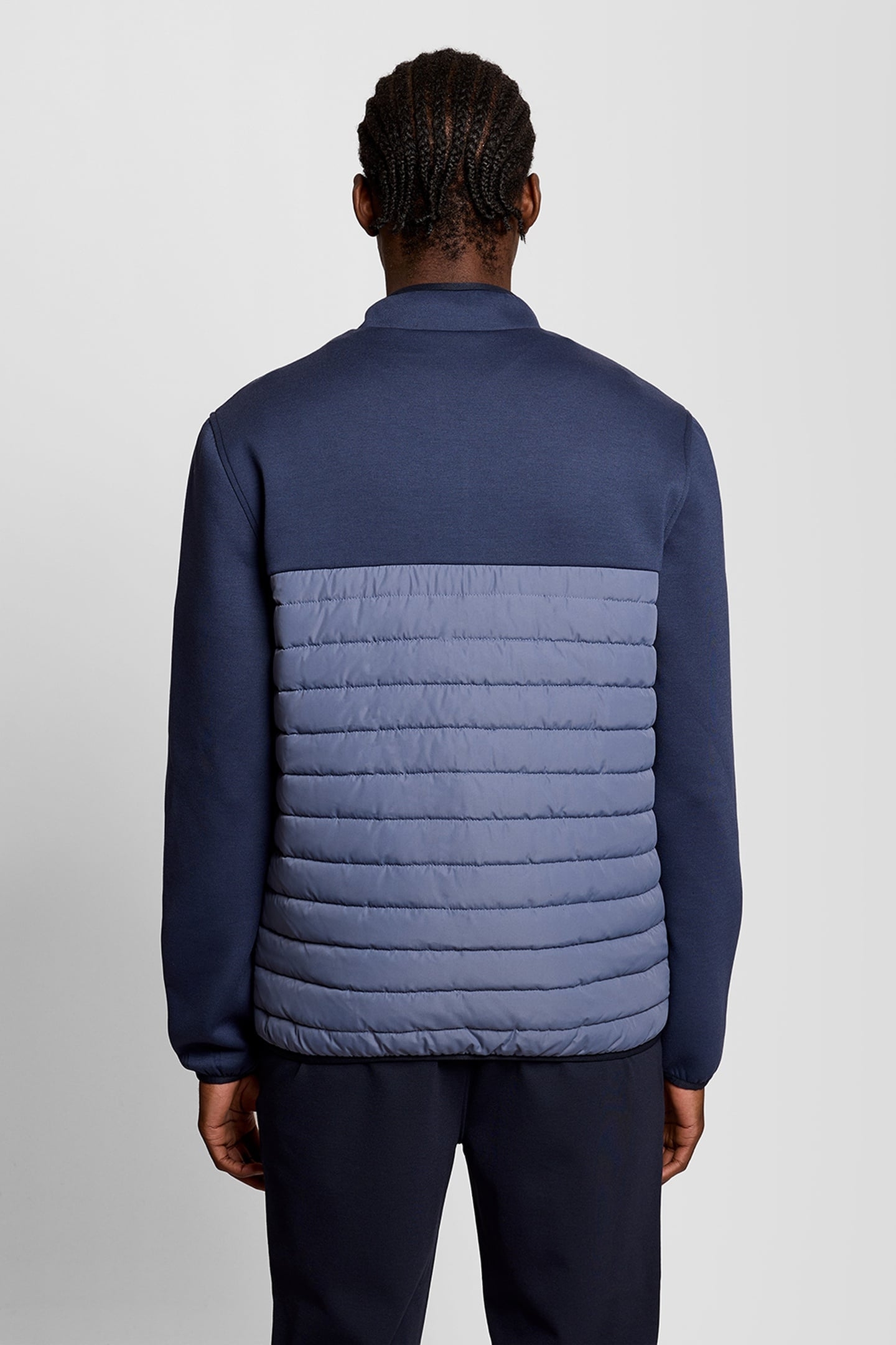 SPORTS FLEECE HYBRID JACKET TRUE INDIGO/STEEL INDIGO 3