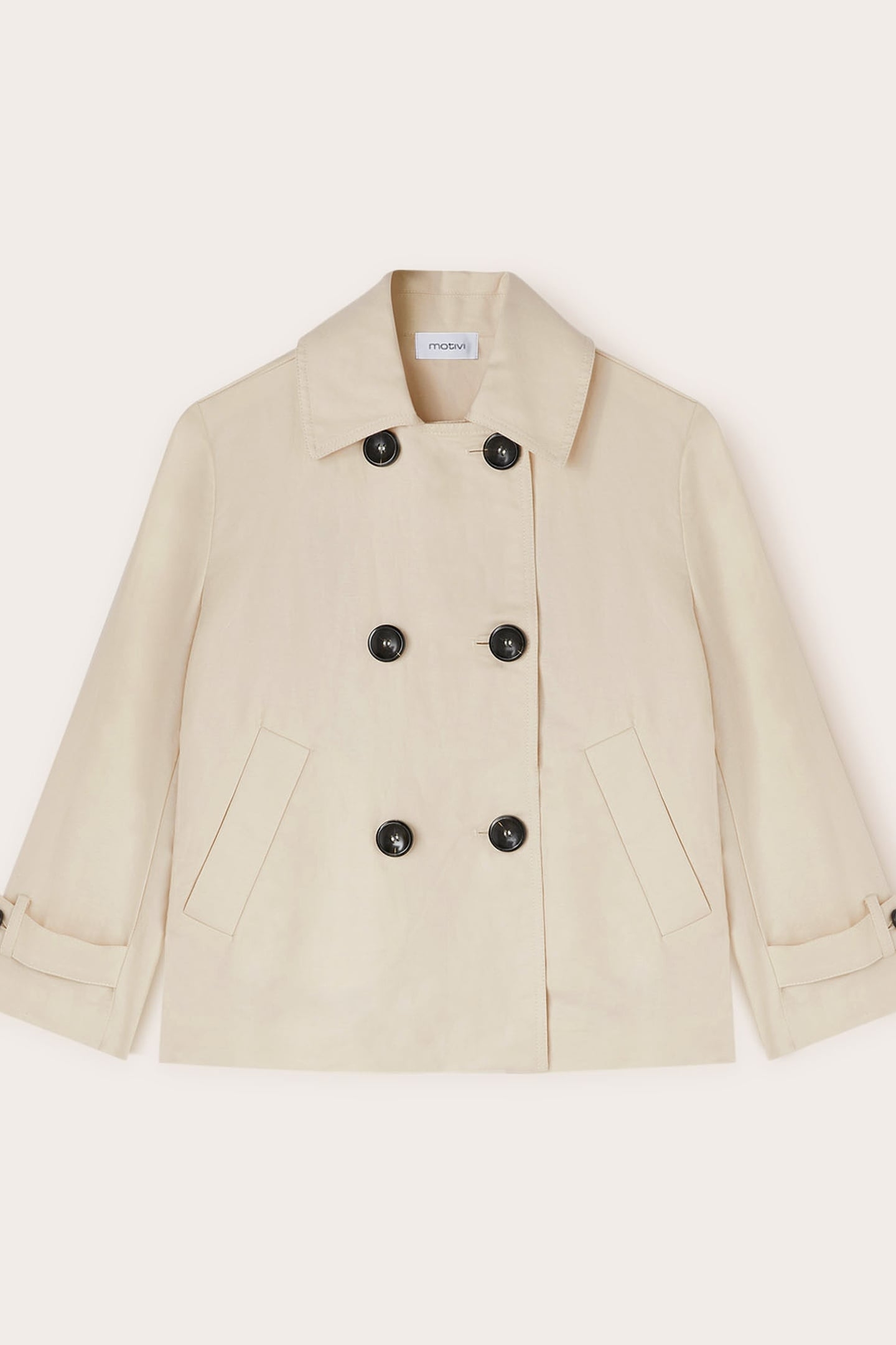 SINGLE-BREASTED BLAZER IN TECHNICAL COTTON WHITE 5