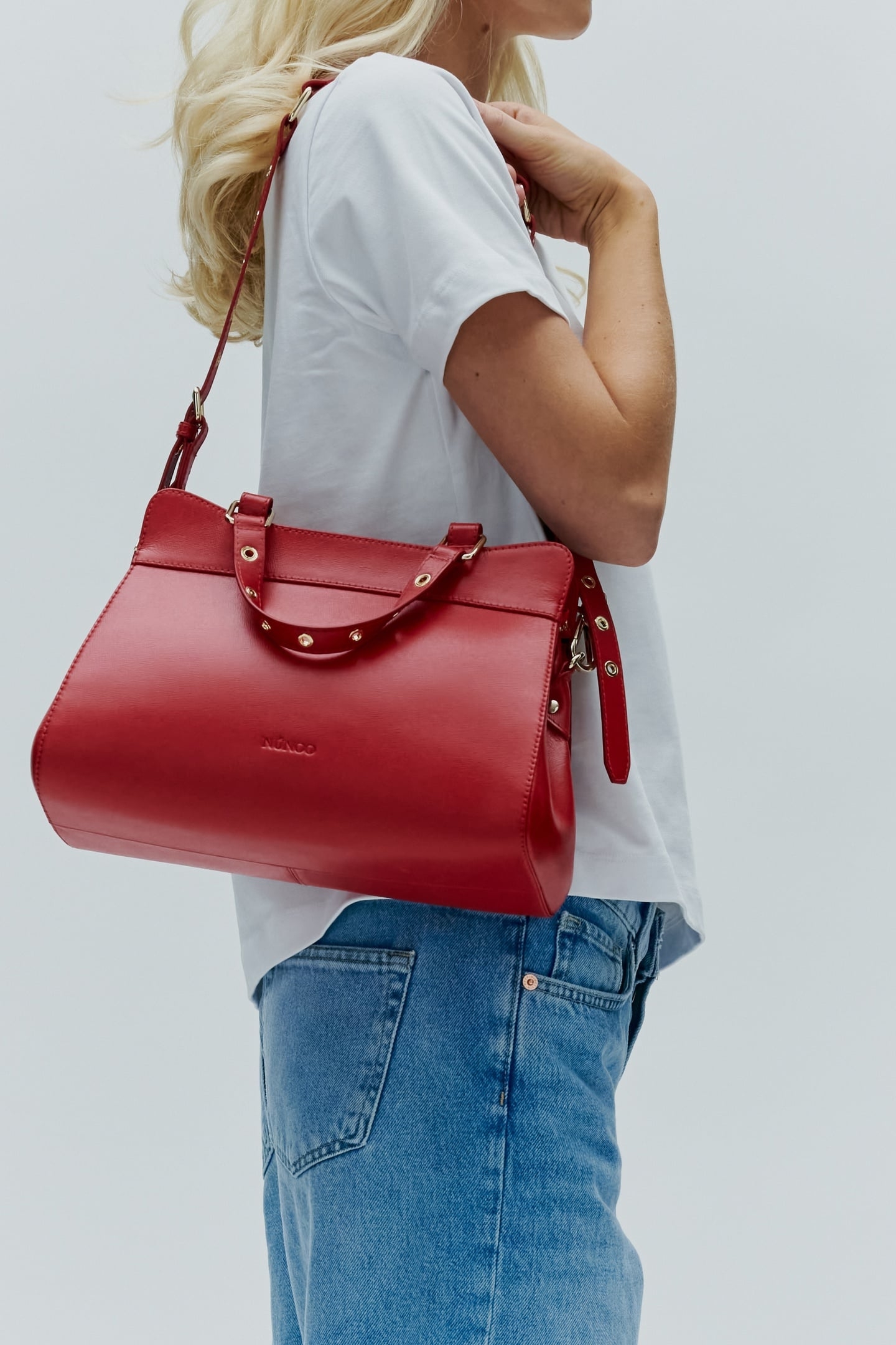 CHER 2 FLORENCE BRIGHT RED W. GOLD 2