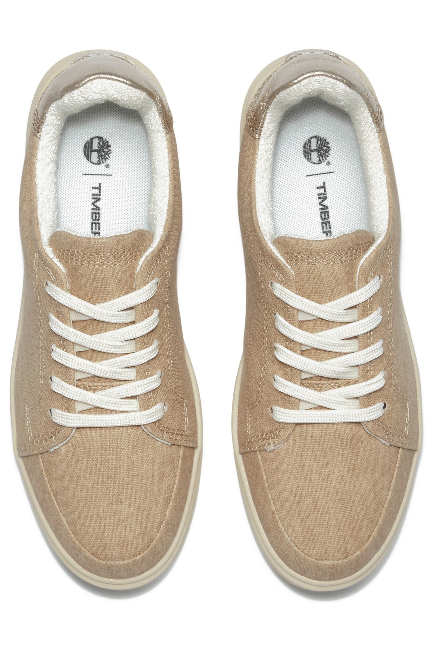 EMERSON STREET LOW LACE UP SNEAKER LIGHT BEIGE CANVAS 4