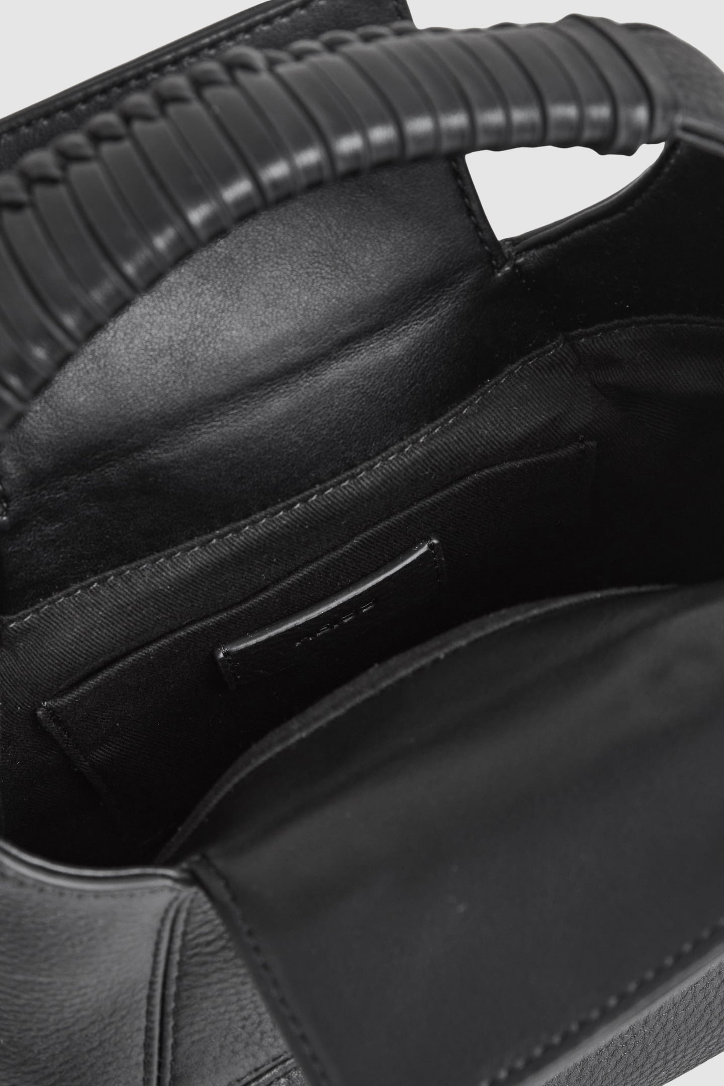 LEATHER SHOULDER BAG BLACK 5