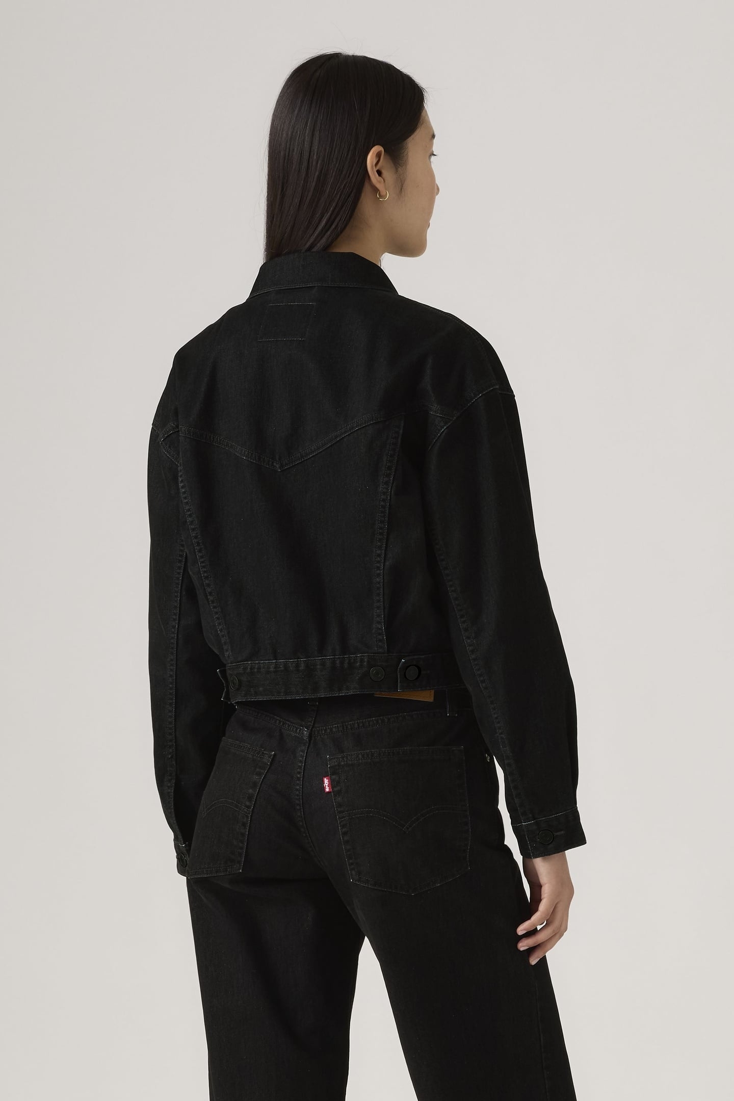 90S TRUCKER JACKET BLACK 2